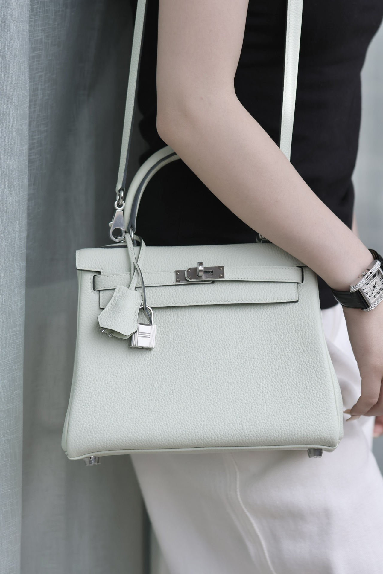 Hermes Kelly #0S Vert Fizz 25-28cm Togo
