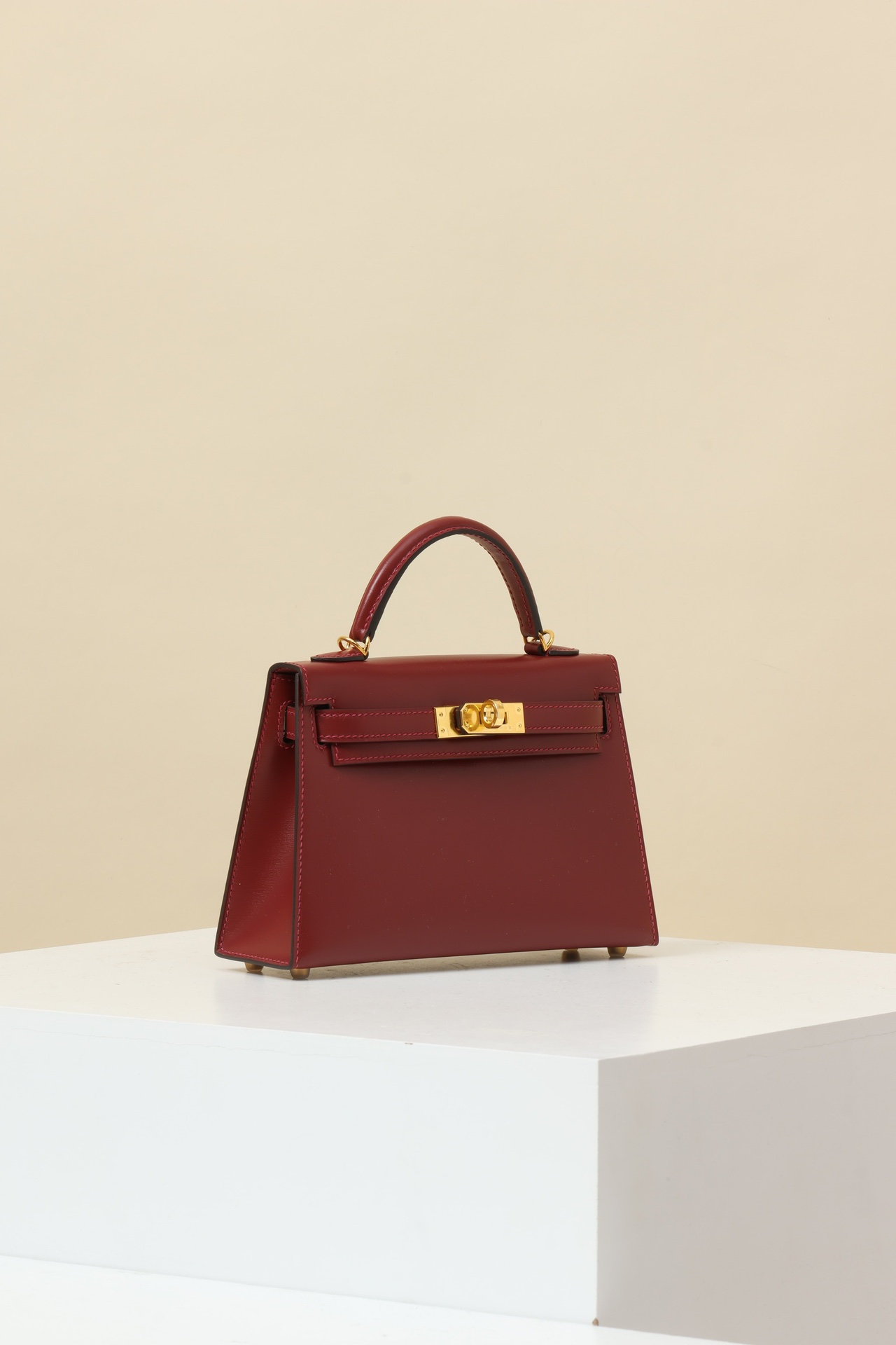 Hermes Mini Kelly #55 Rouge H BOX
