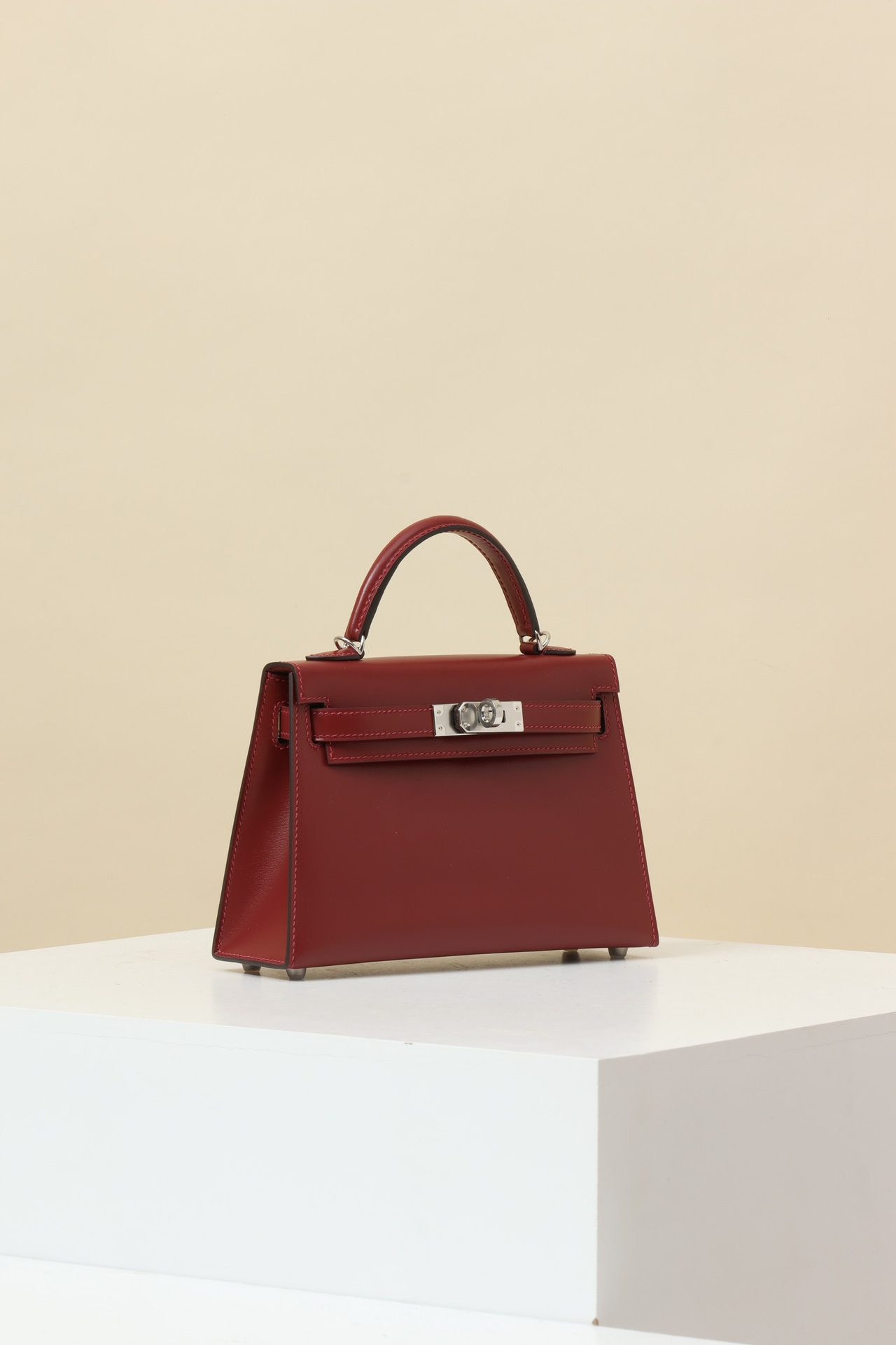 Hermes Mini Kelly #55 Rouge H BOX