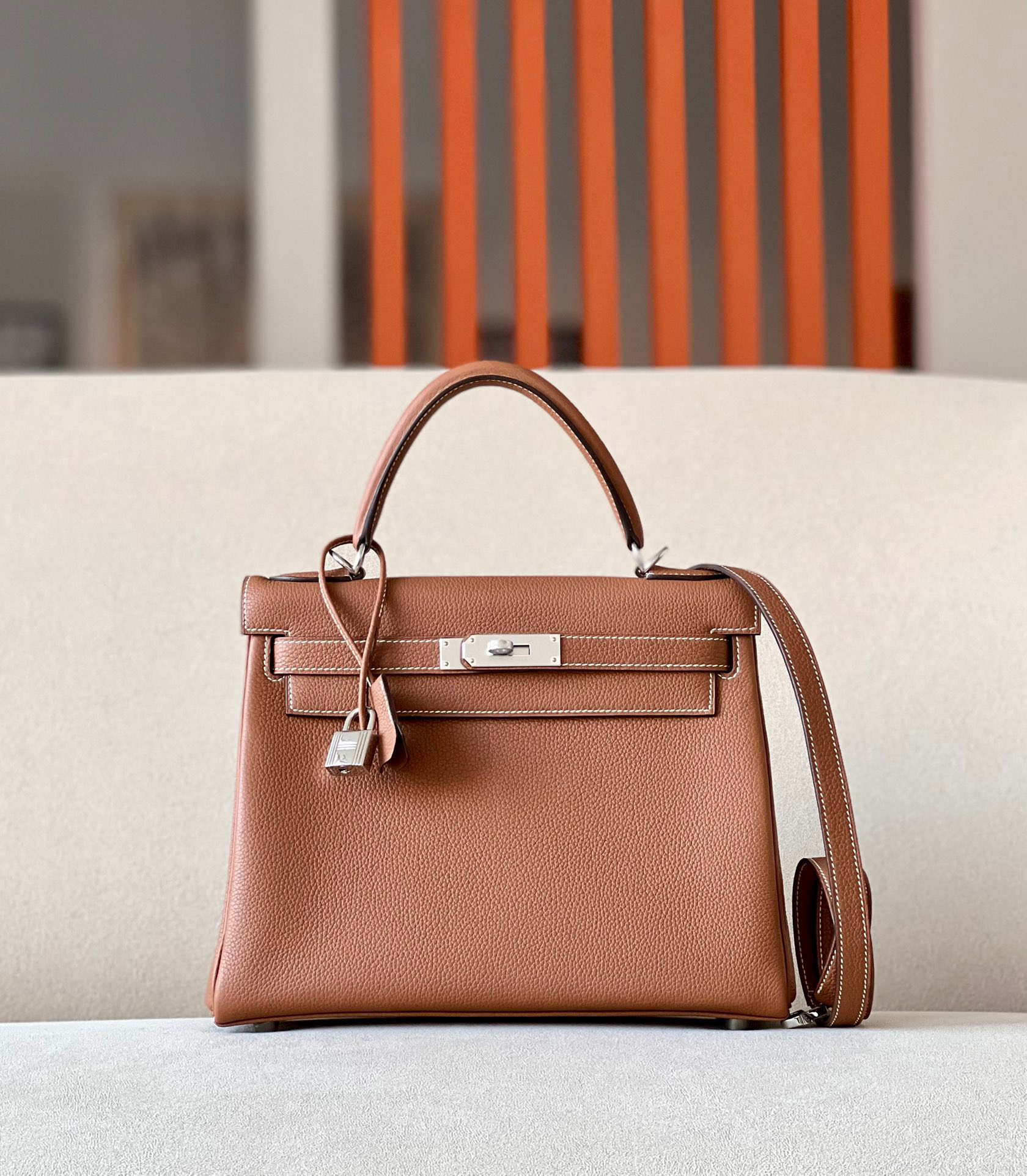 Hermes Kelly #37 Gold 25-28cm Togo