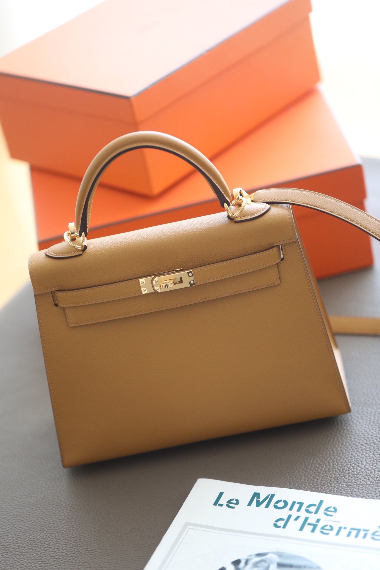 Hermes Kelly #2s Sesame 25-28cm Epsom Sellier