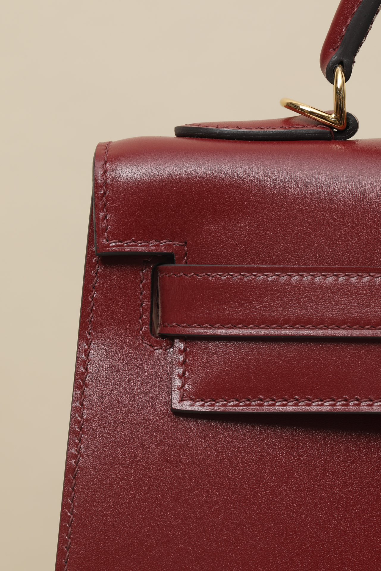 Hermes Kelly #55 Rouge H 25-28cm BOX Selier