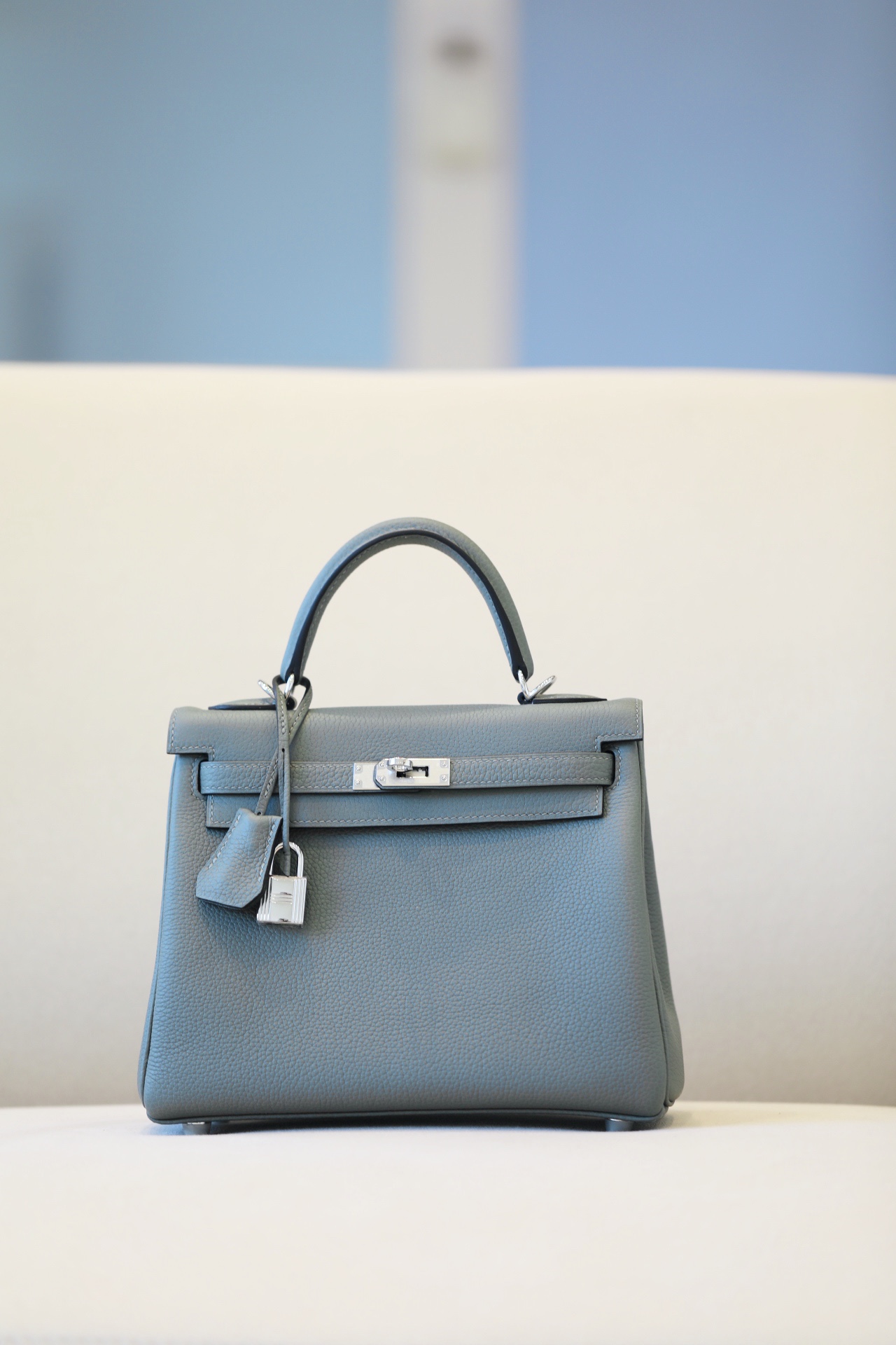 Hermes Kelly #63 Vert amande  25-32cm Togo