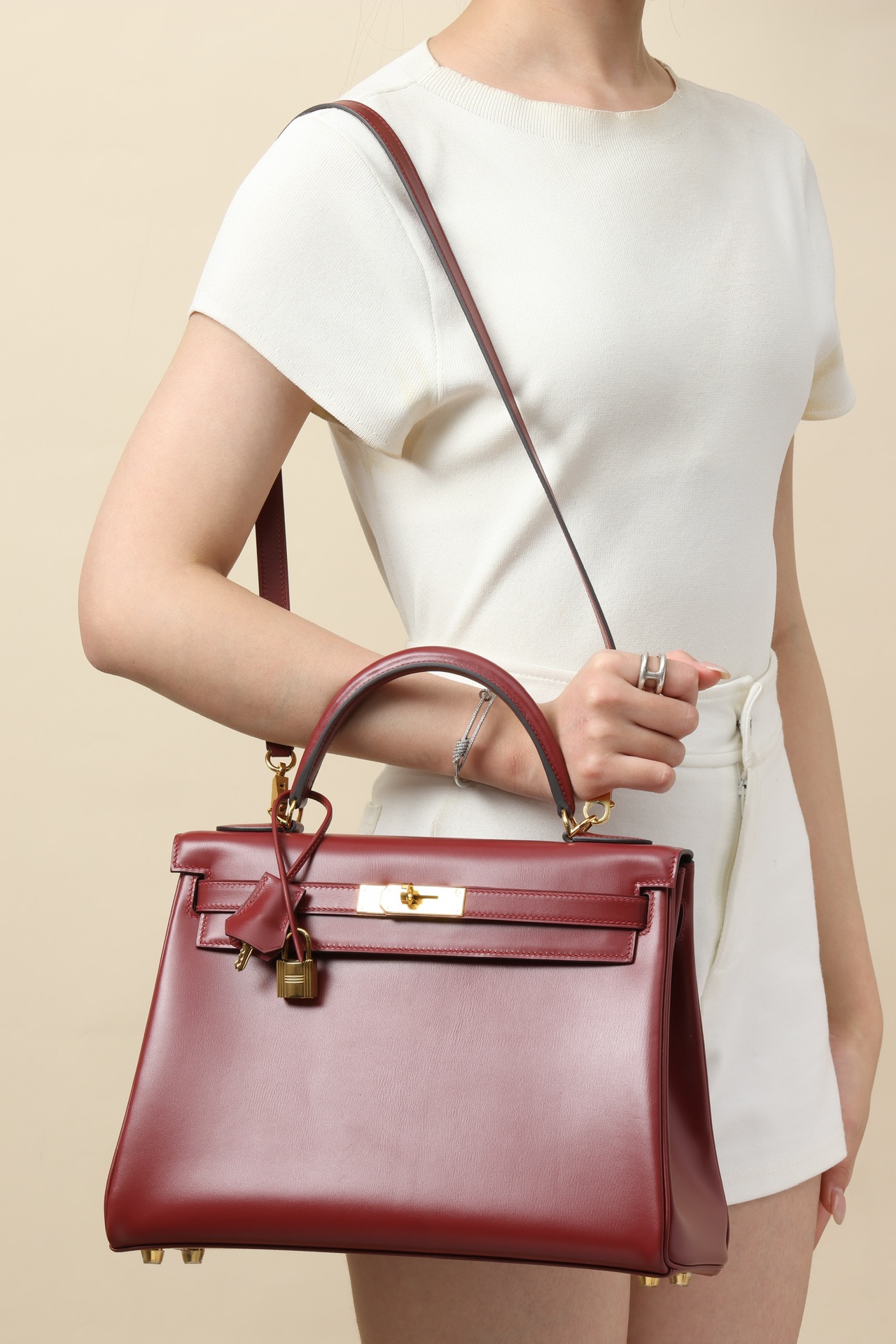 Hermes Kelly #55 Rouge H 25-28cm BOX