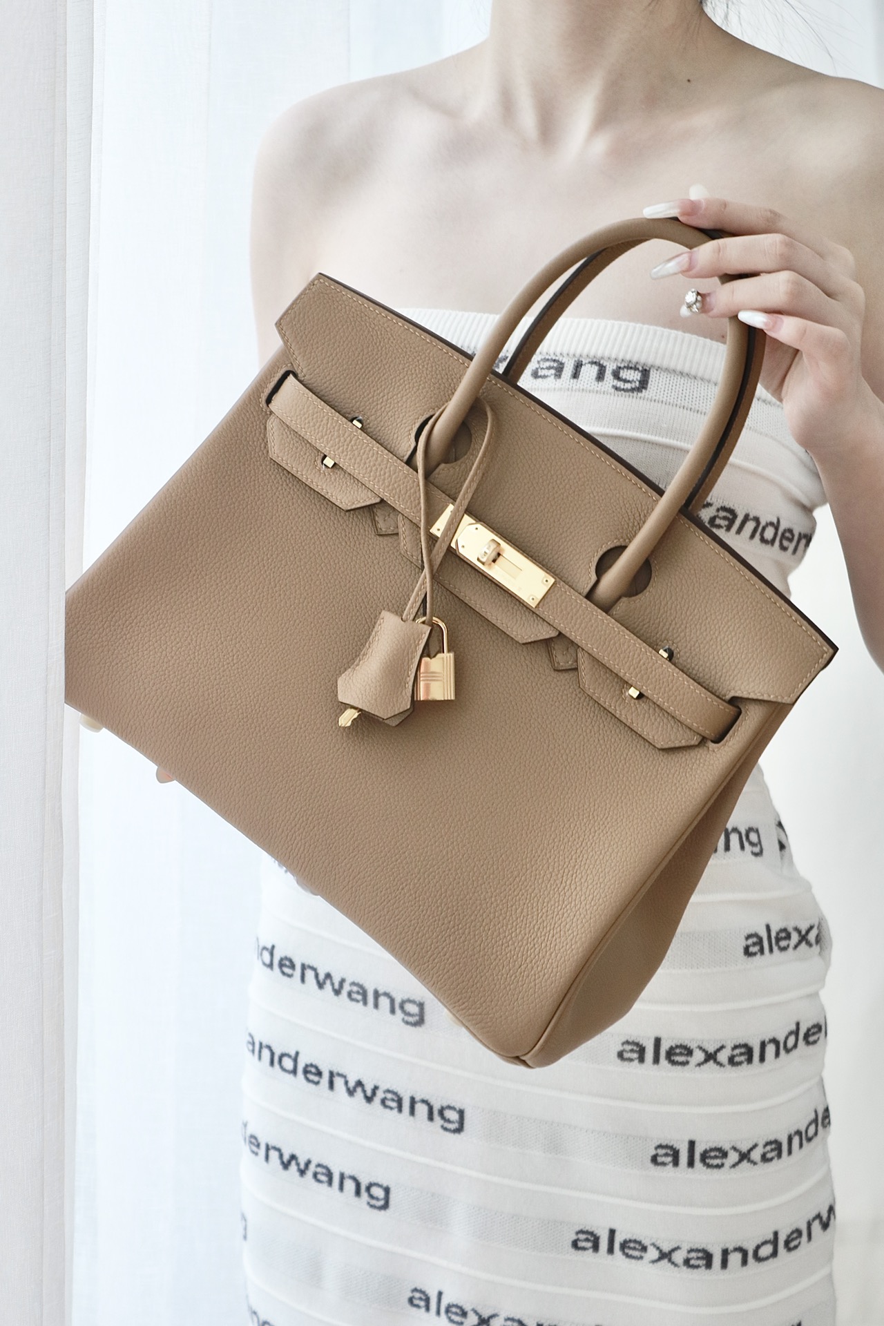 Hermes Birkin  #0M Chai 25-35cm TOGO