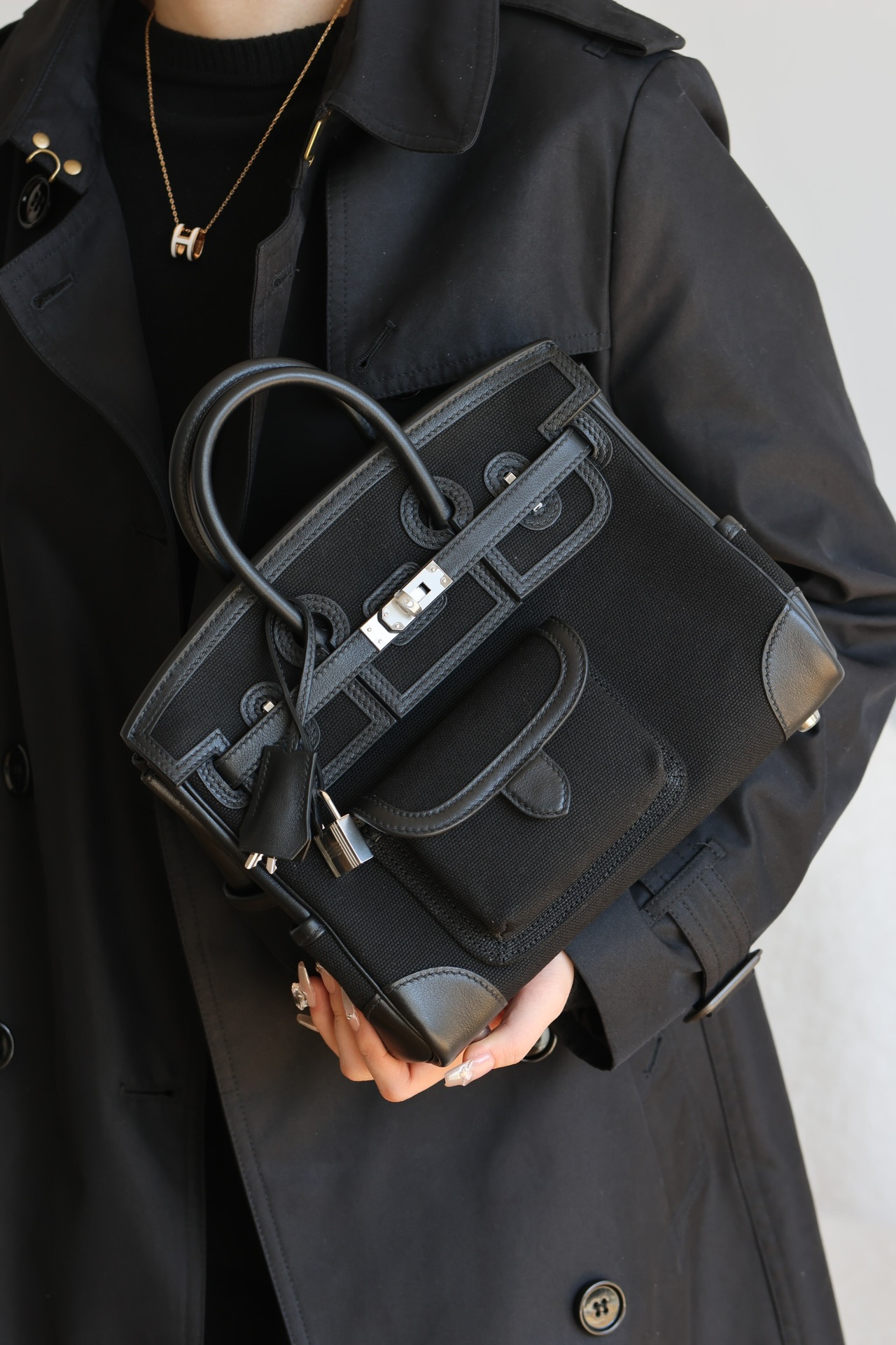 Hermes Cargo #89 Nolr 30cm Canvas with Swift