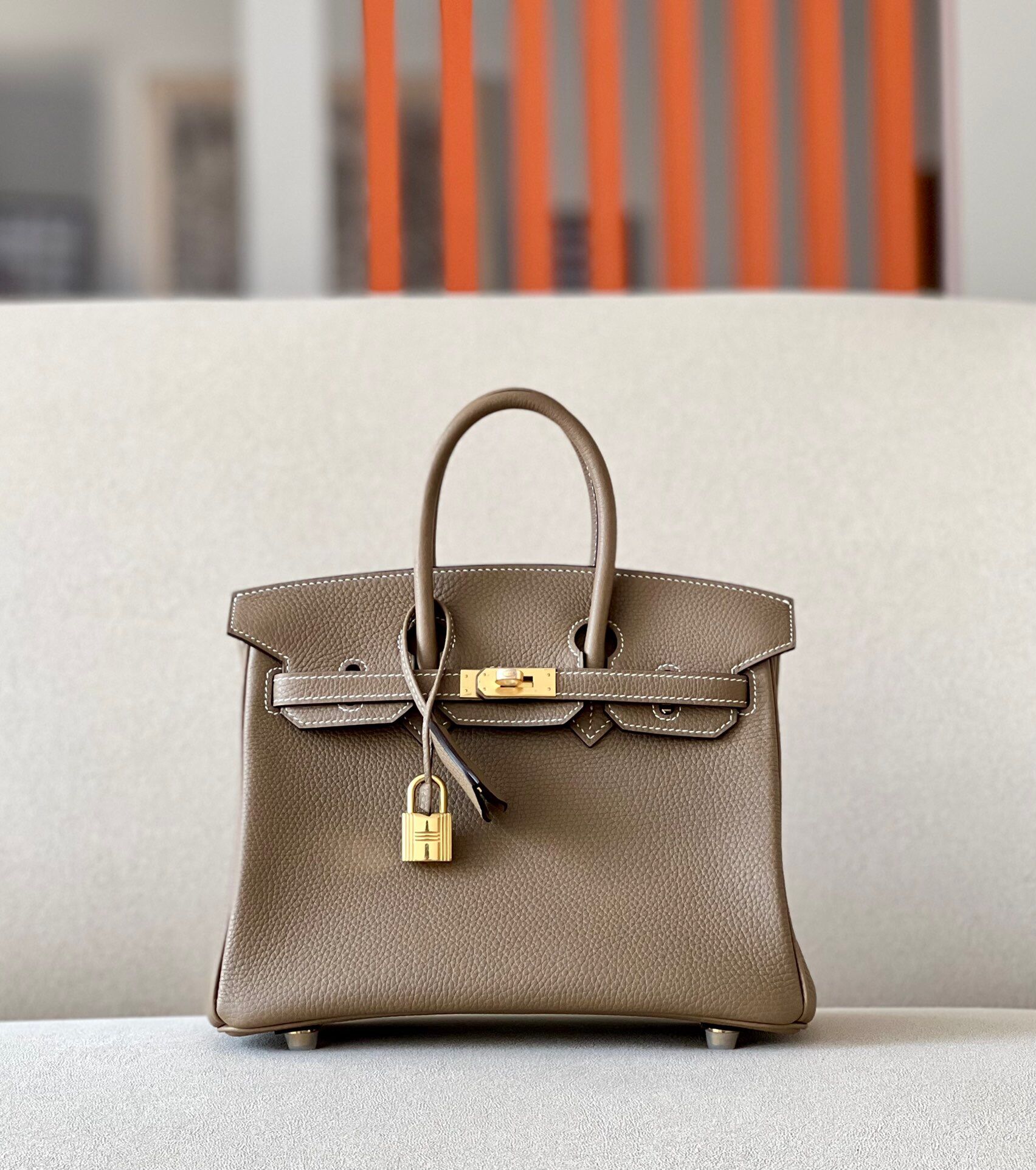 Hermes Birkin #19 Etoupe 25-35cm TOGO