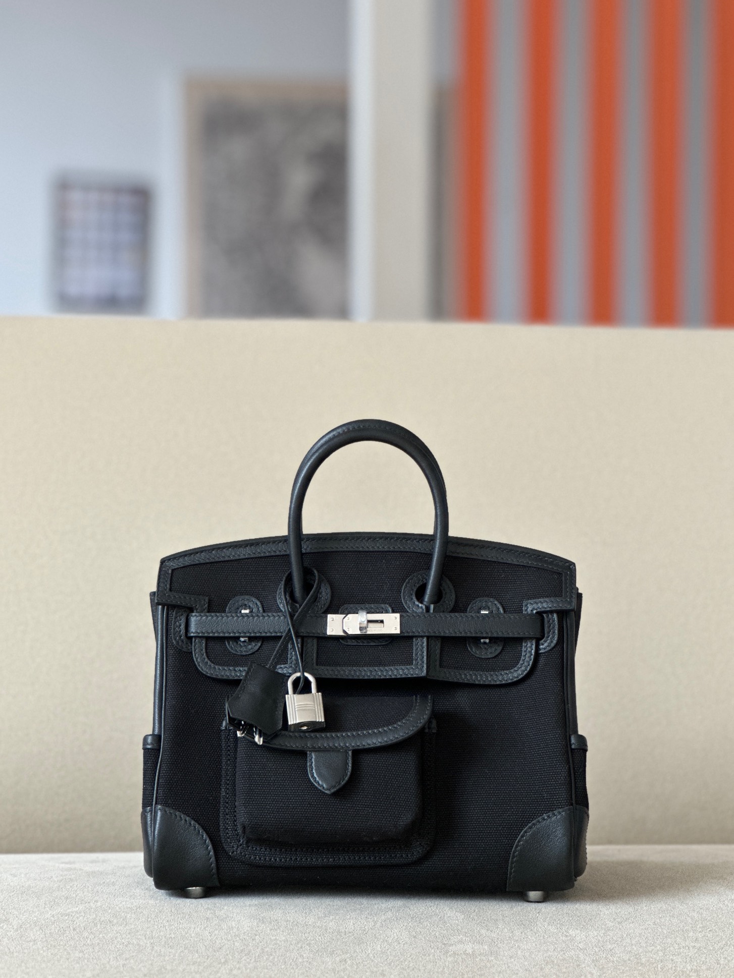 Hermes Cargo #89 Nolr 30cm Canvas with Swift