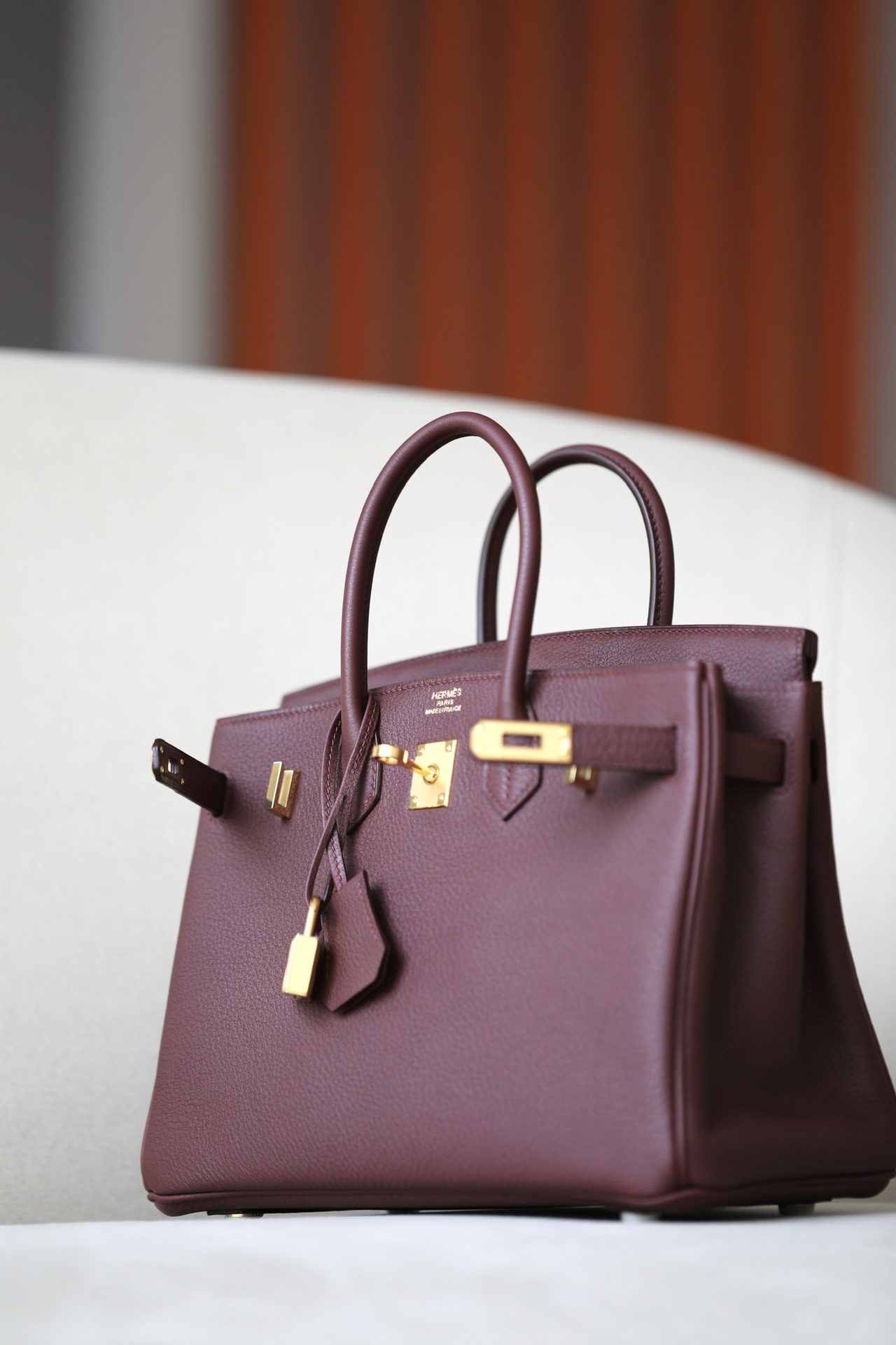 Hermes Birkin #57 Bordeaux 25-35cm TOGO
