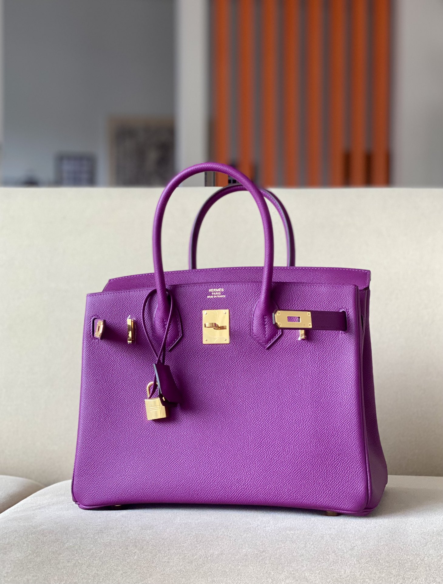Hermes Birkin #P9 Anemone 25-35cm Espom Sellier