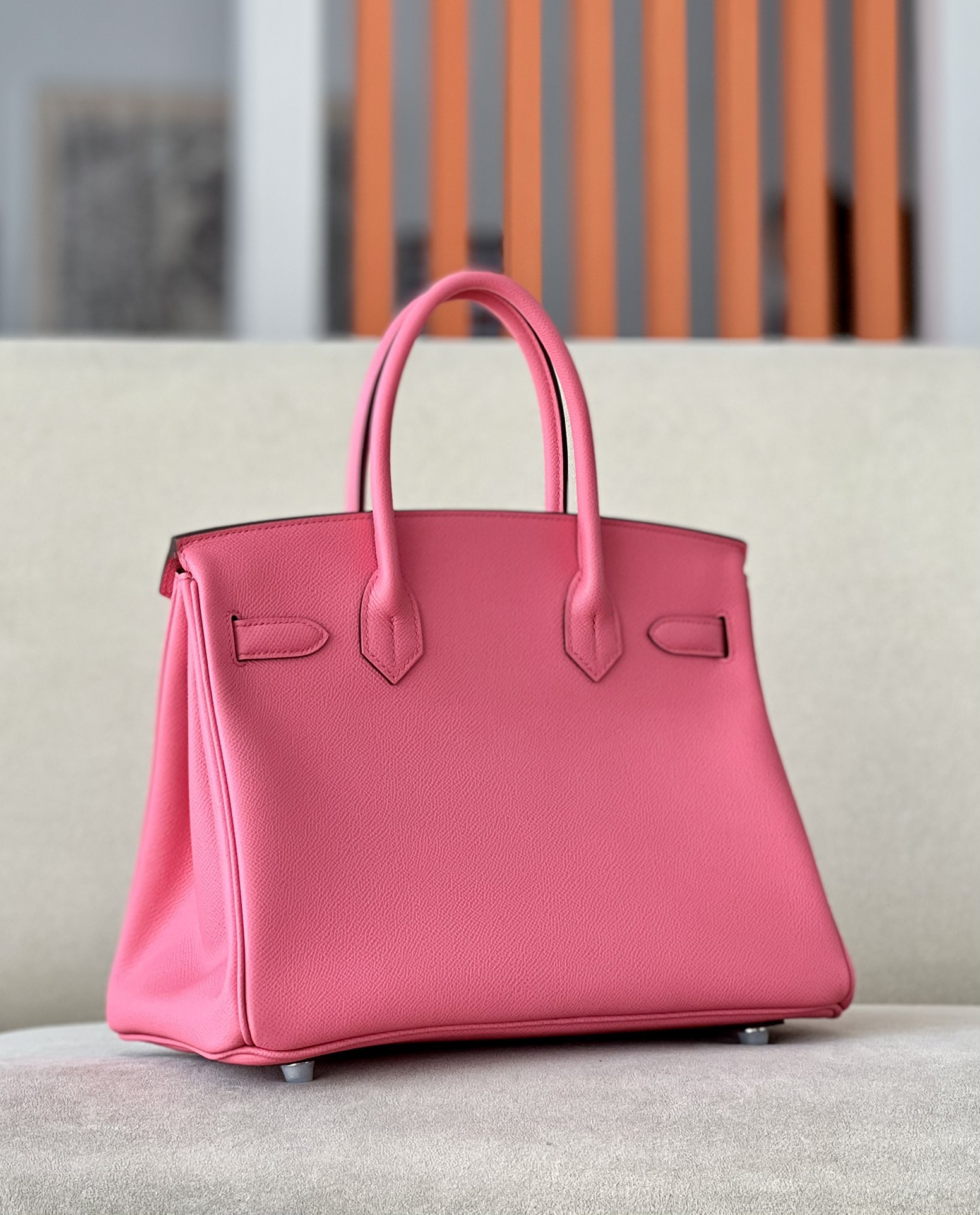 Hermes Birkin  #U5 Rose Lipstick 25-35cm Espom