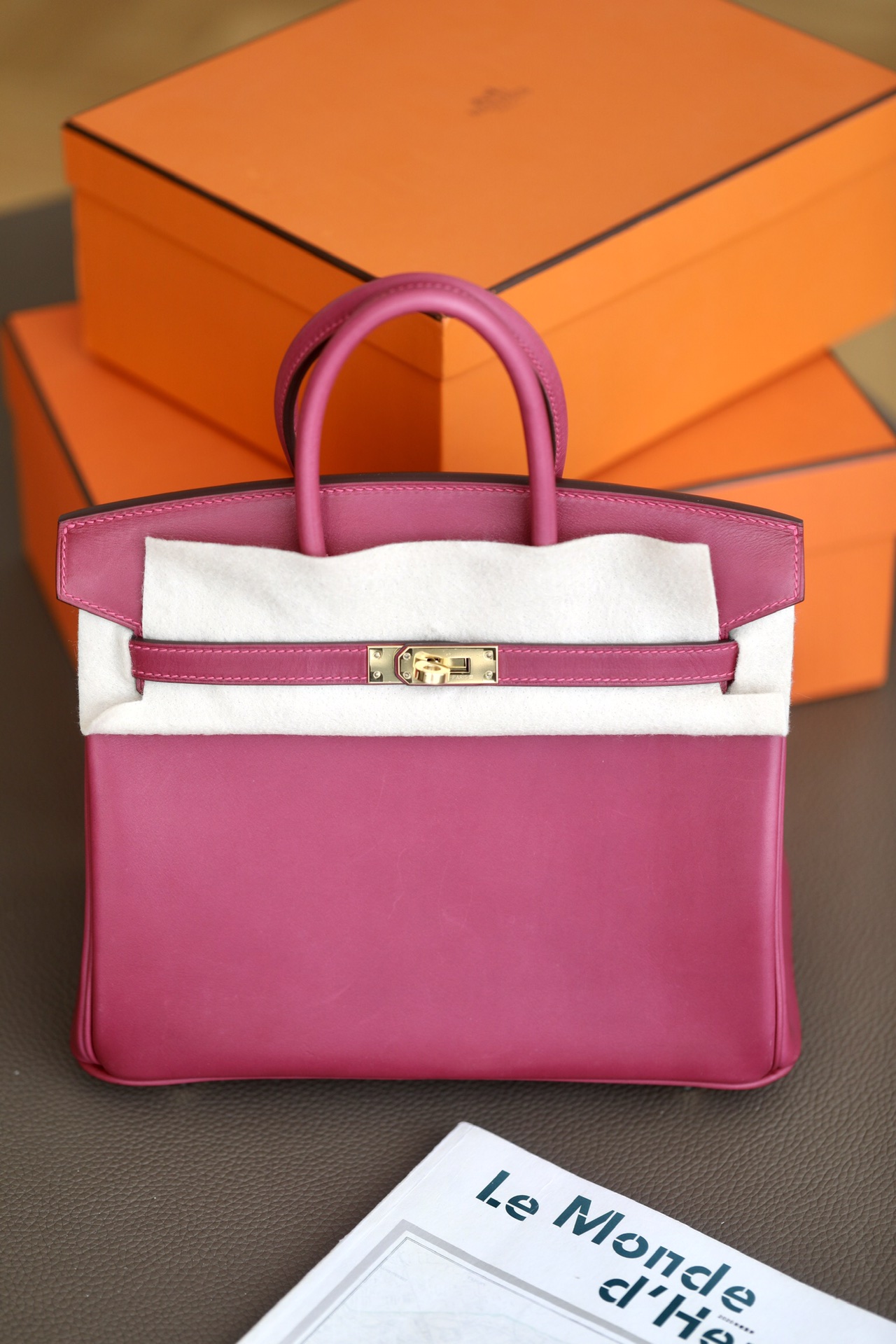 Hermes Birkin #L3 Rose purple 25-35cm Barenia Faubourg