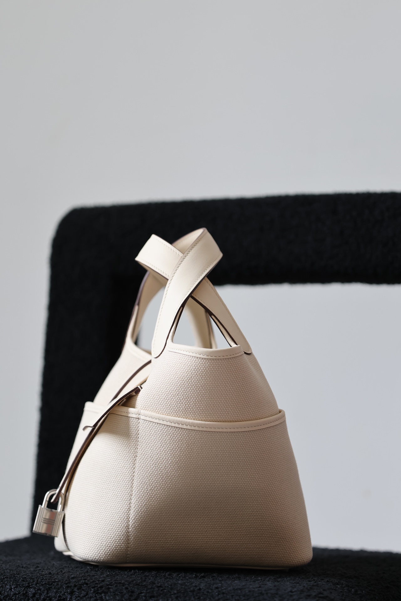 Hermes Picotin #10 Craie 18-22cm Canvas