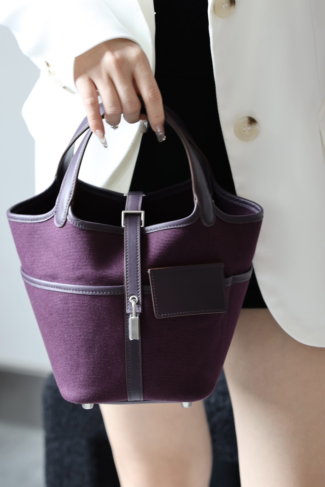 Hermes Picotin #P9 Anemone 18-22cm Canvas