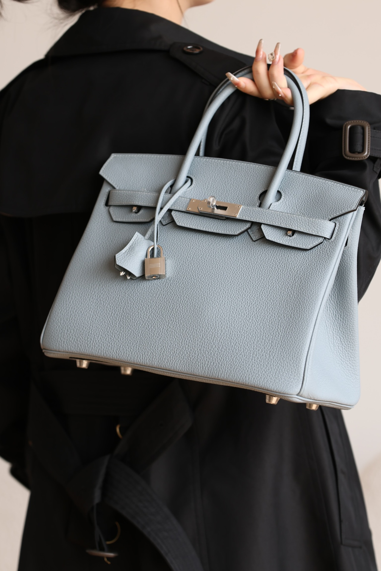 Hermes Birkin #J7 Blue Lin 25-35cm TOGO