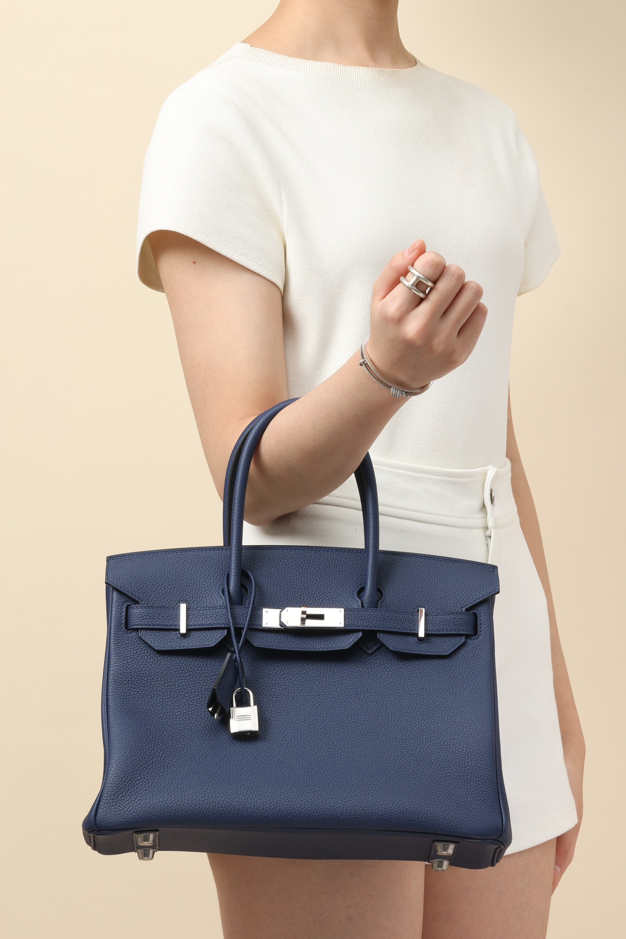 Hermes Birkin #73 Blue Sapphire 25-35cm TOGO