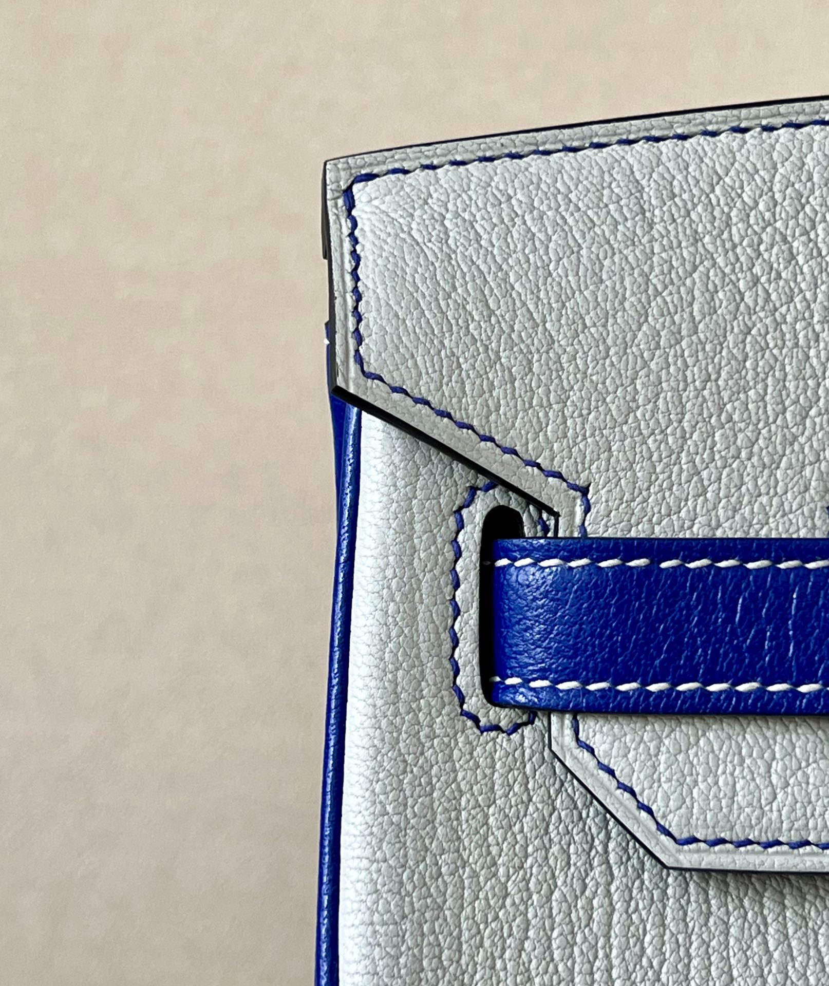 Hermes Birkin  Color blocking 25-35cm Goatskin