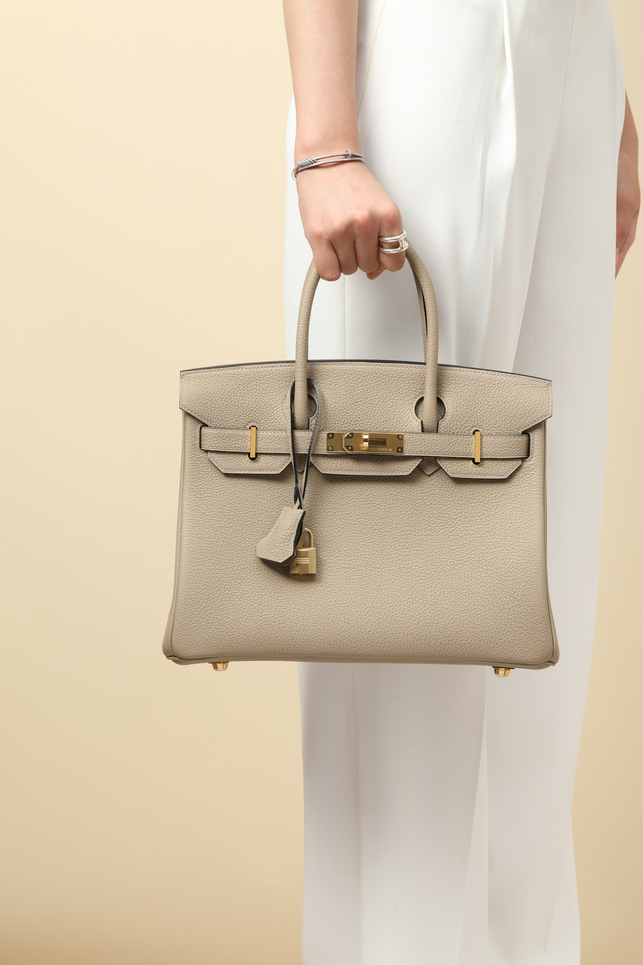 Hermes Birkin #81Gris Tourterelle 25-35cm TOGO