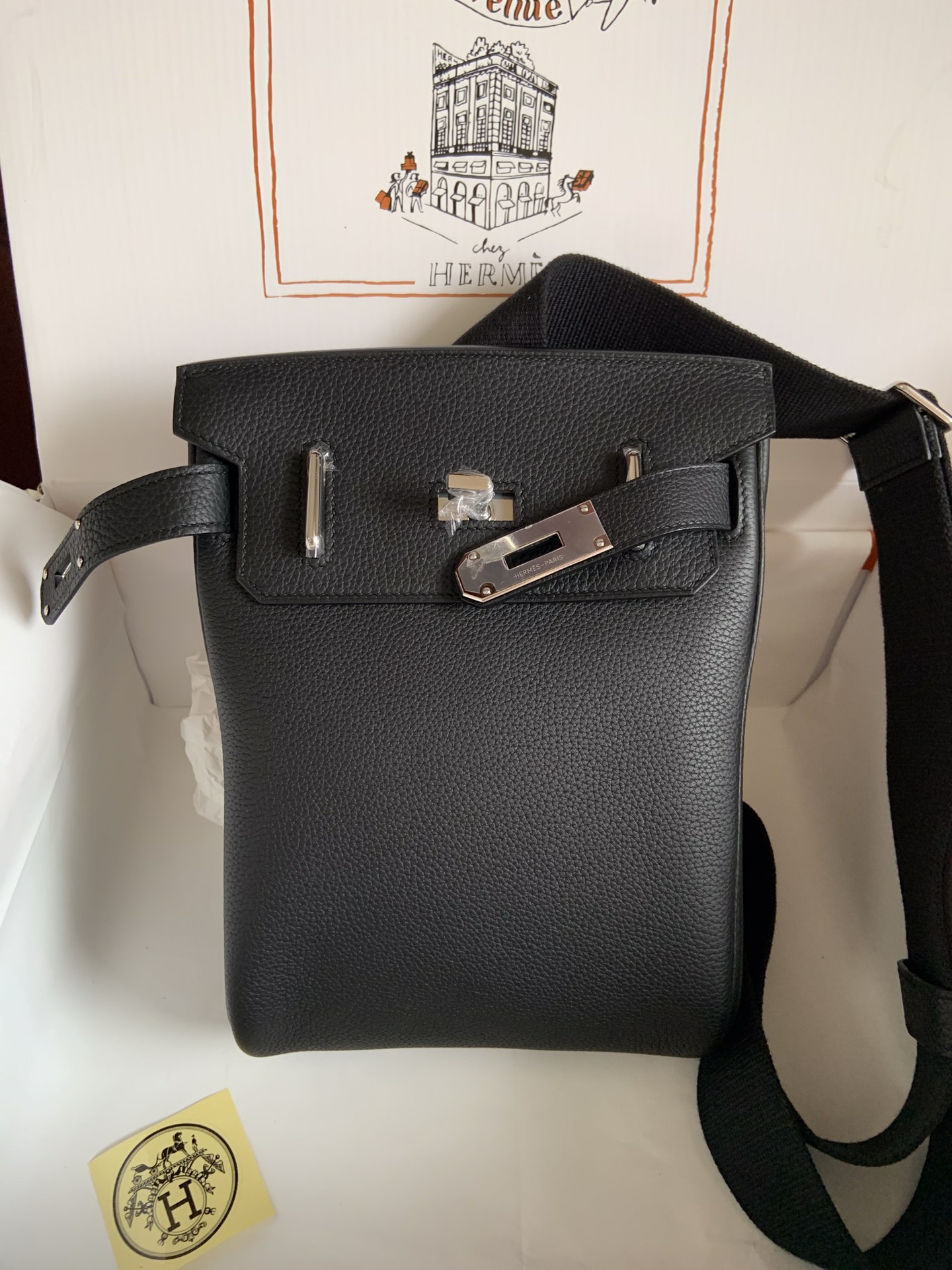 Hermes HAC a dos #89 Noir Togo 26cm