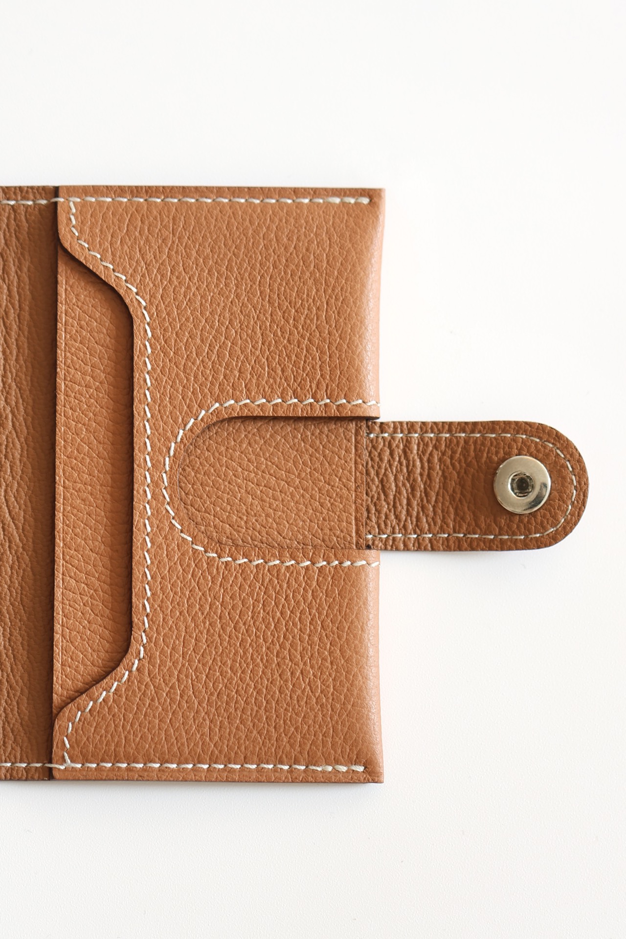 Hermes #37 Gold 10.5cm Evergrain Franc hardware Wallet