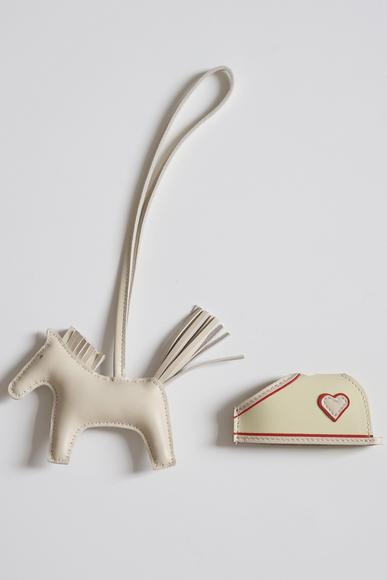 H Hand sewn pony pendant