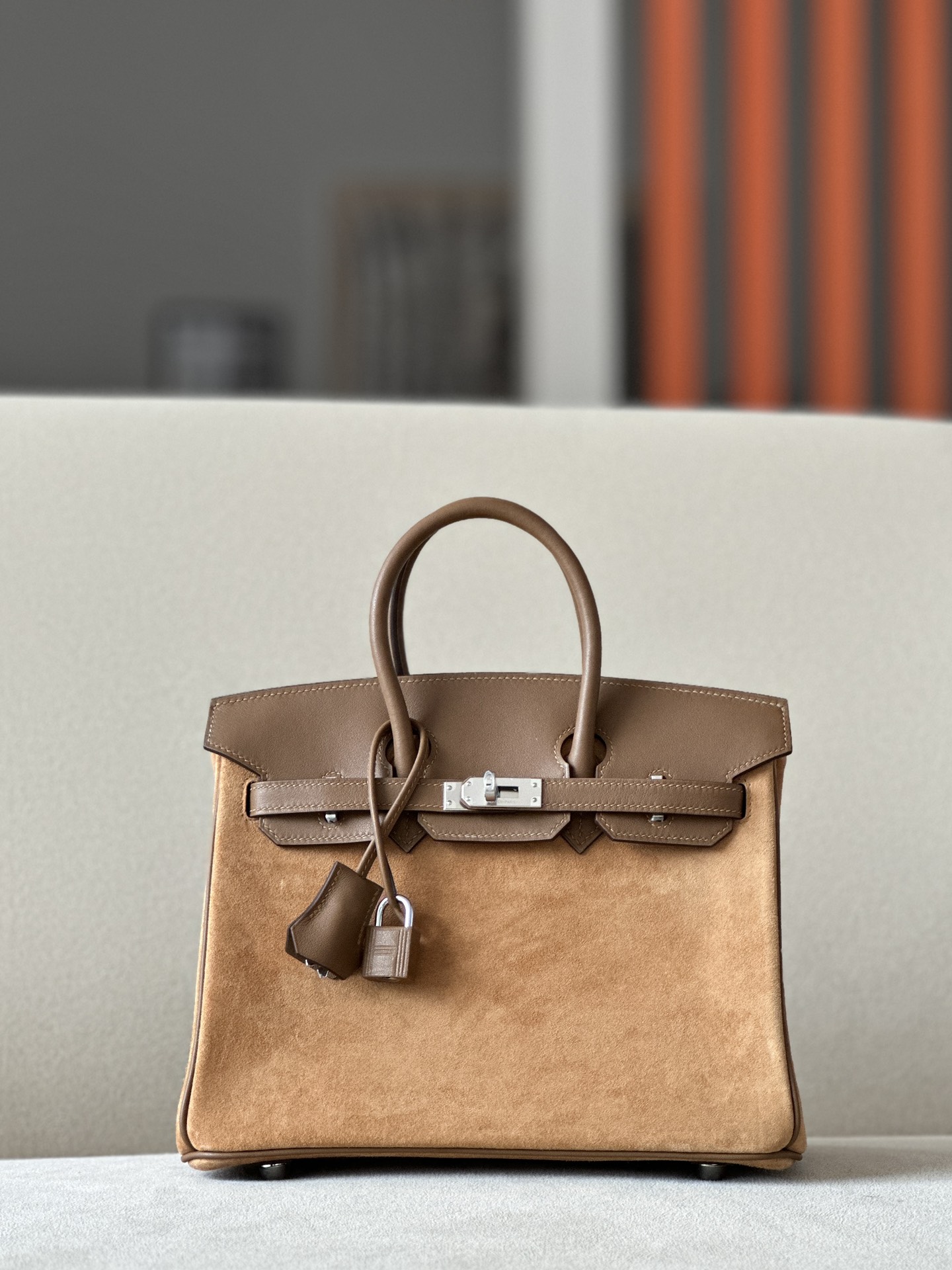 Hermes Birkin #3G Alezazn 25-35cm Suede with Swift