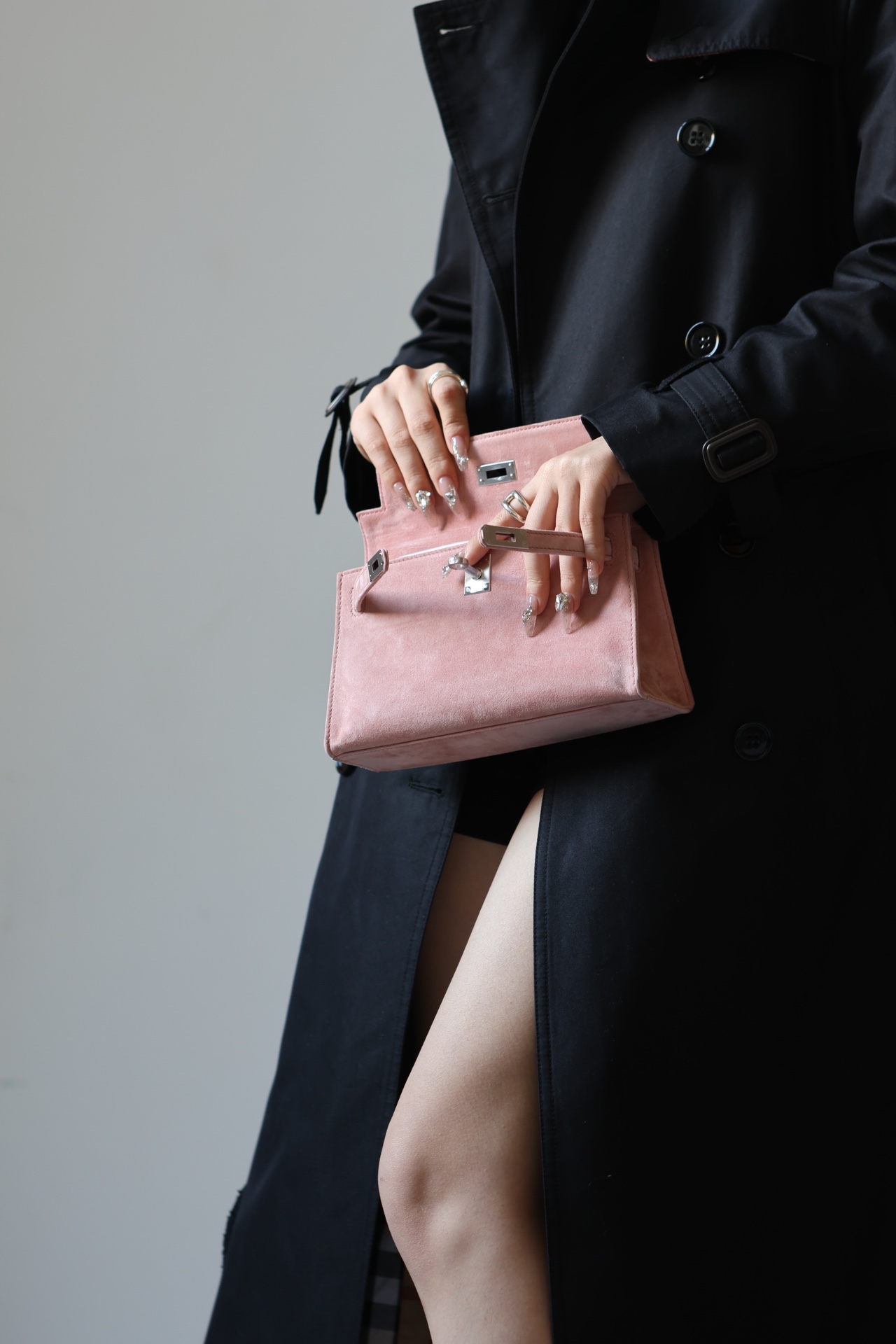 Hermes Kelly #G5 Bois de rose 22cm Doblis Suede