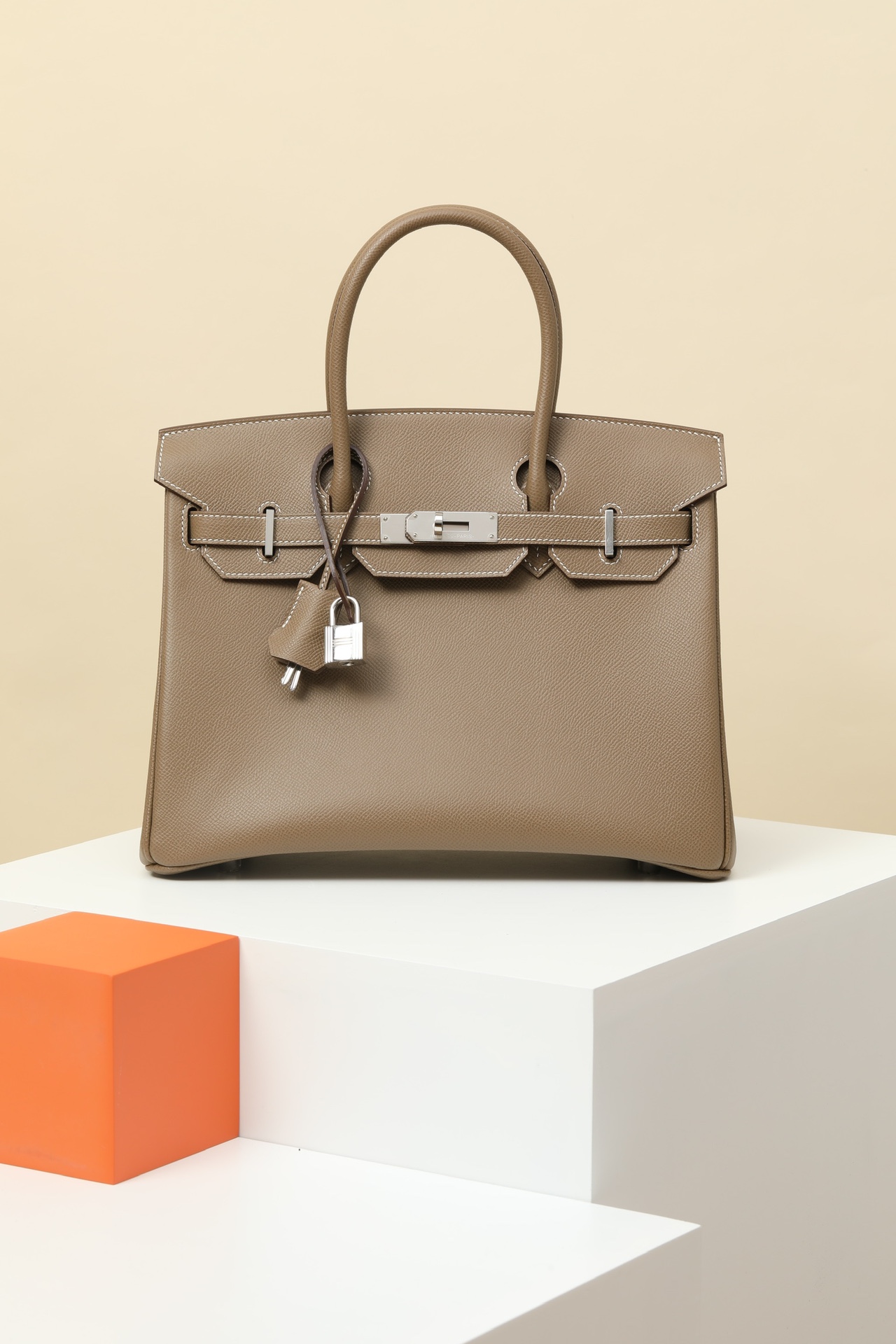 Hermes Birkin #18 Etoupe 25-30 Espom