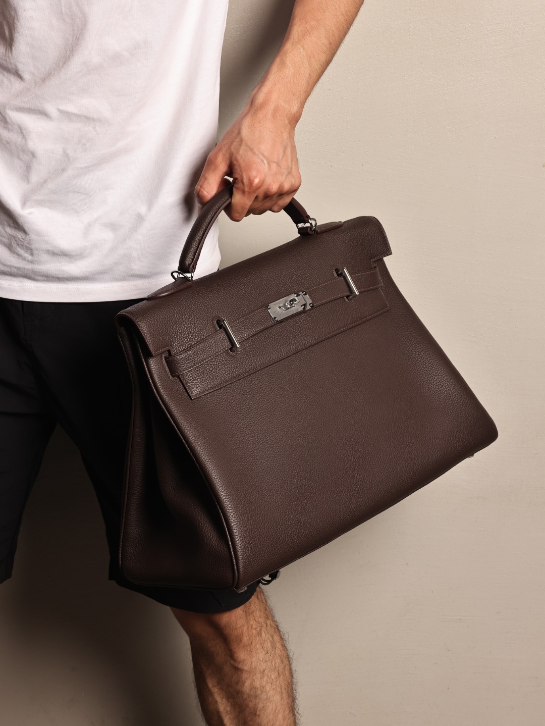 Hermes Kelly Maxi #46 Ebene 42cm TOGO