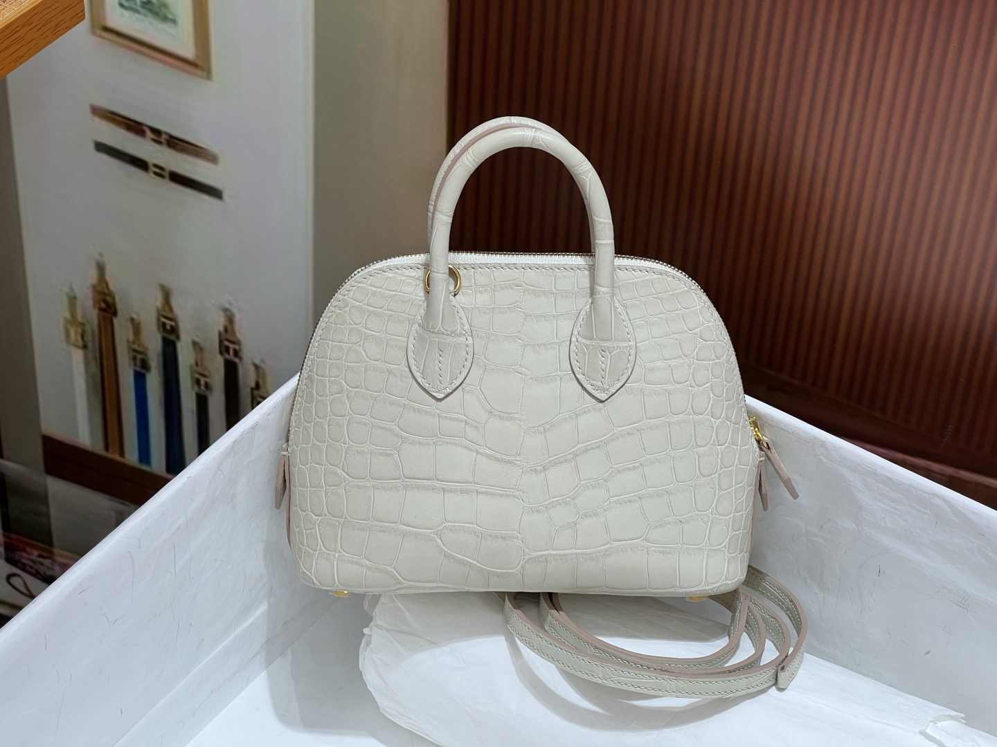 Crocodile skin Bolied #8L Beton 18-25cm