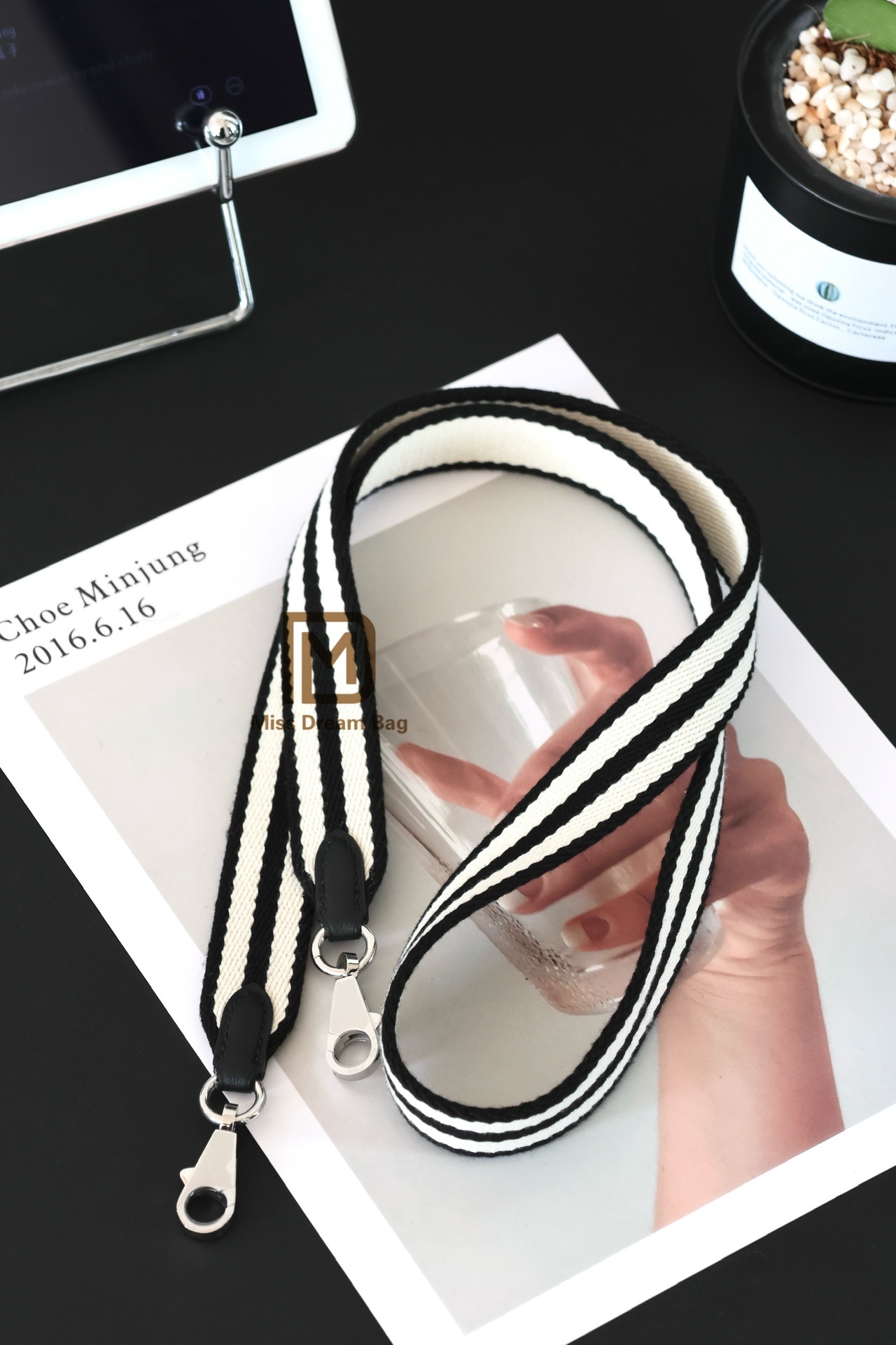 Goat skin Bolied Color blocking 18cm