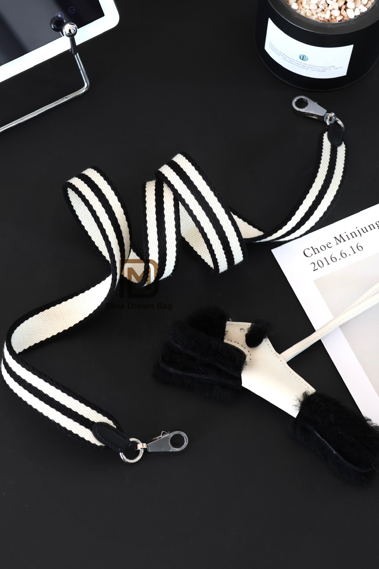 Goat skin Bolied Color blocking 18cm