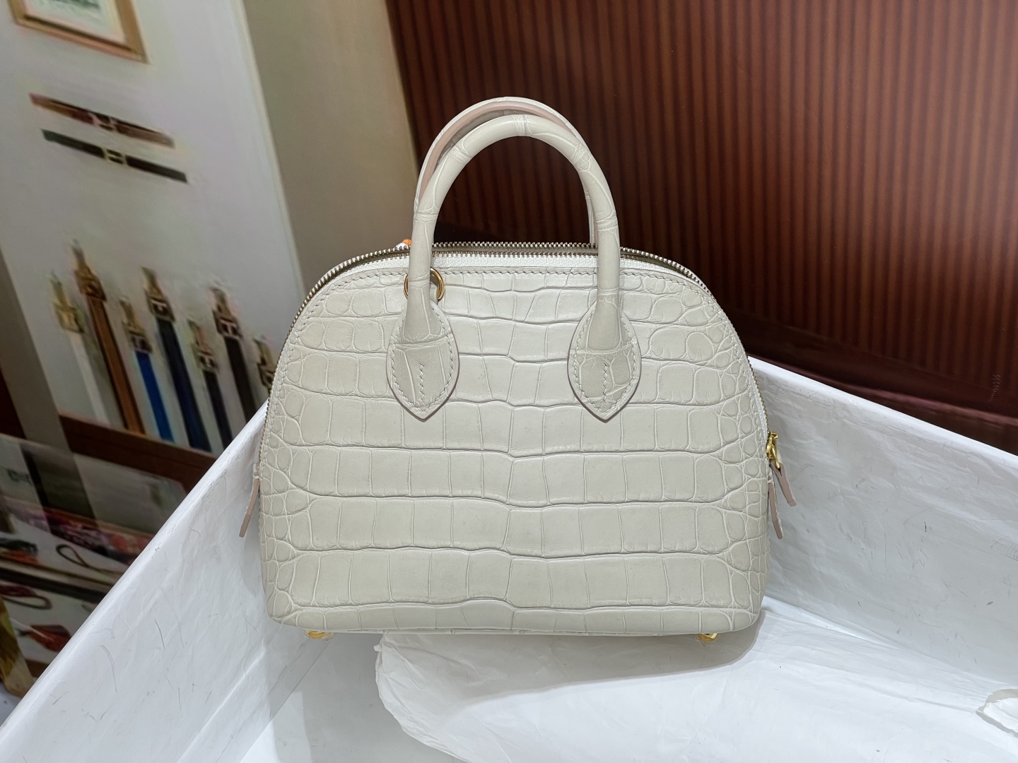 Crocodile skin Bolied #8L Beton 18-25cm