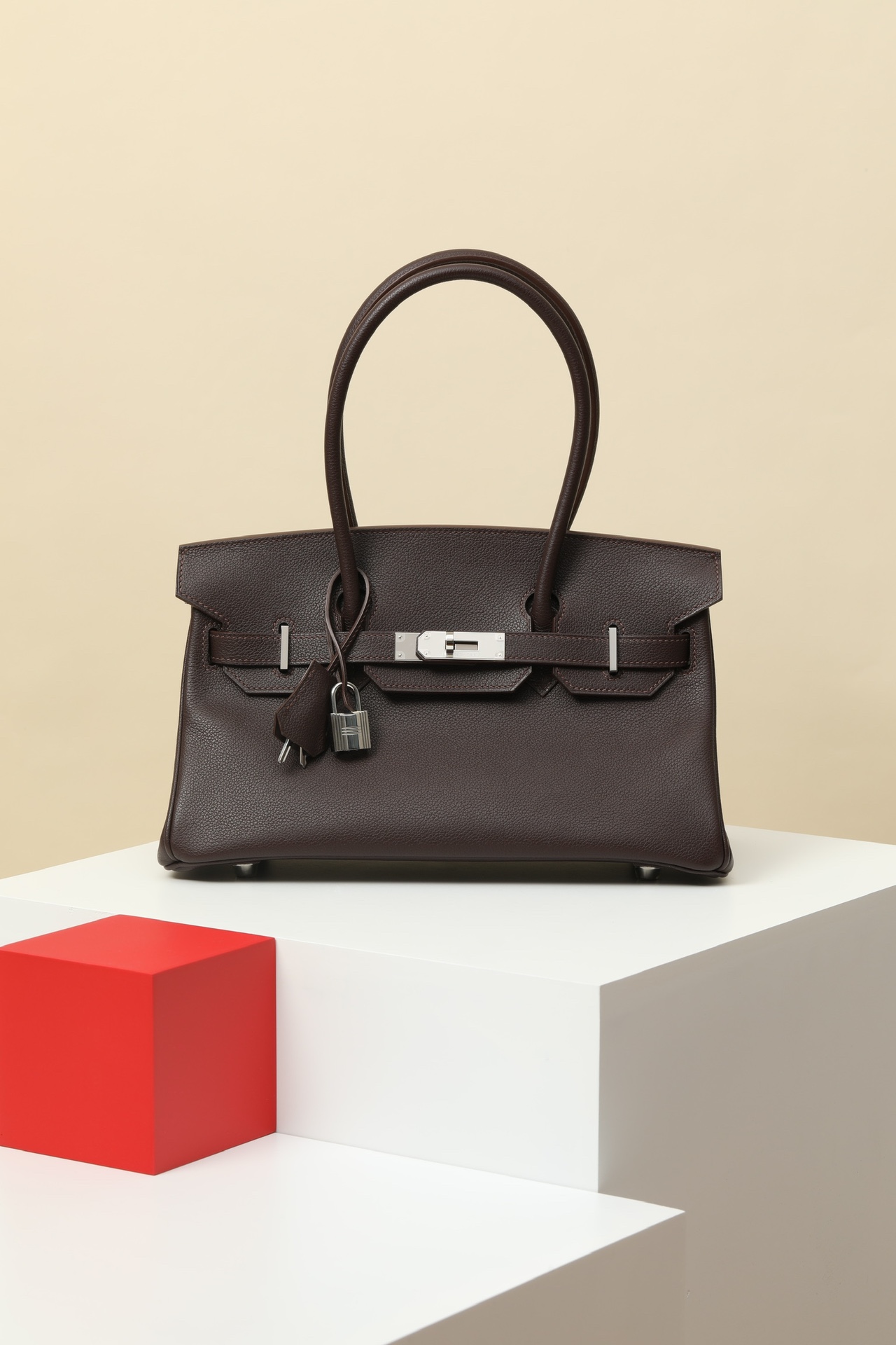 Hermes Brkin shoulder #55 Rouge H 29cm EVERGRAIN