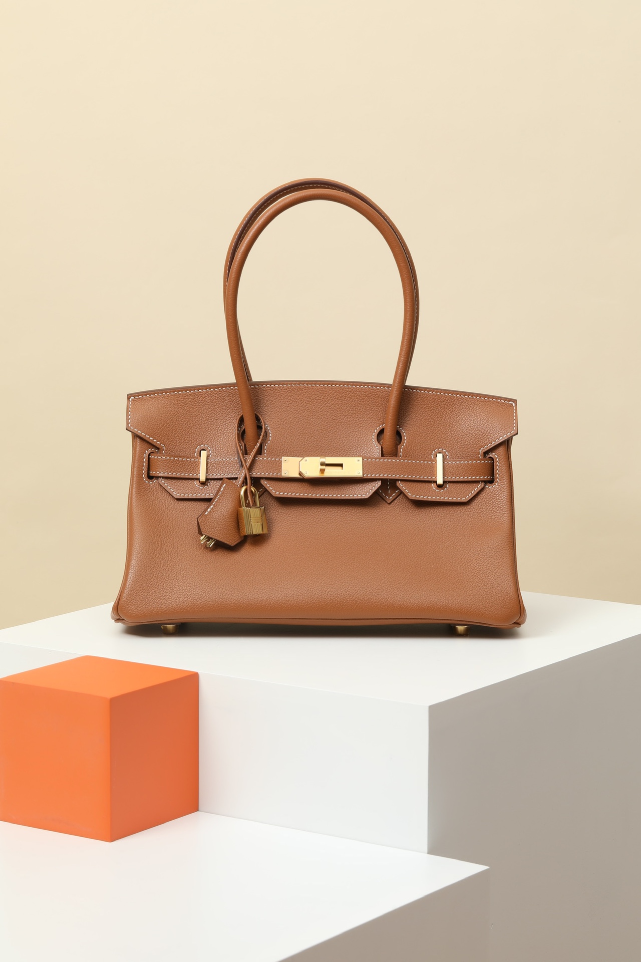 Hermes Brkin shoulder #37 Gold 29cm EVERGRAIN