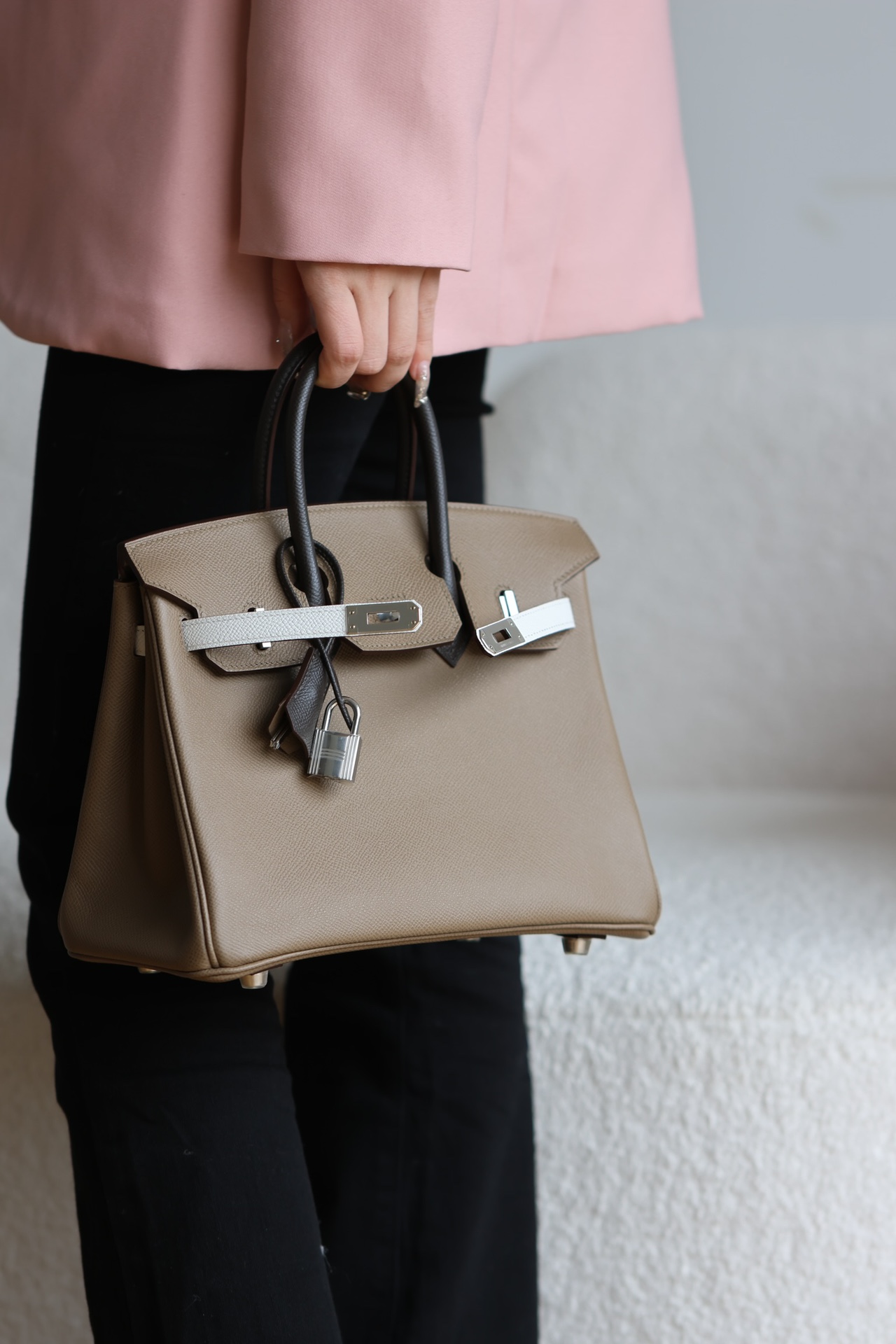 Hermes Birkin  Color blocking 25-35cm Espom