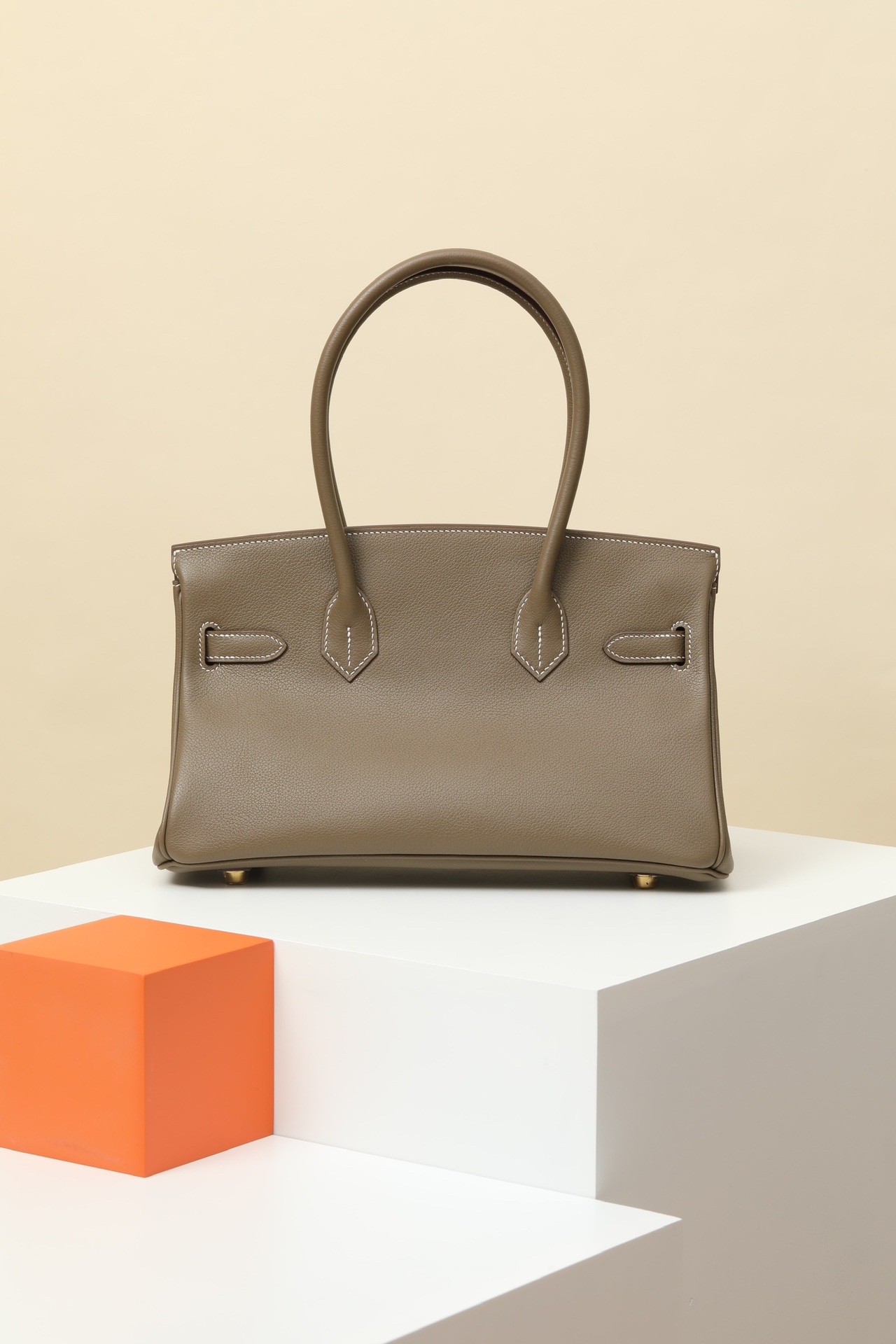 Hermes Brkin shoulder #18 Etoupe 29cm EVERGRAIN