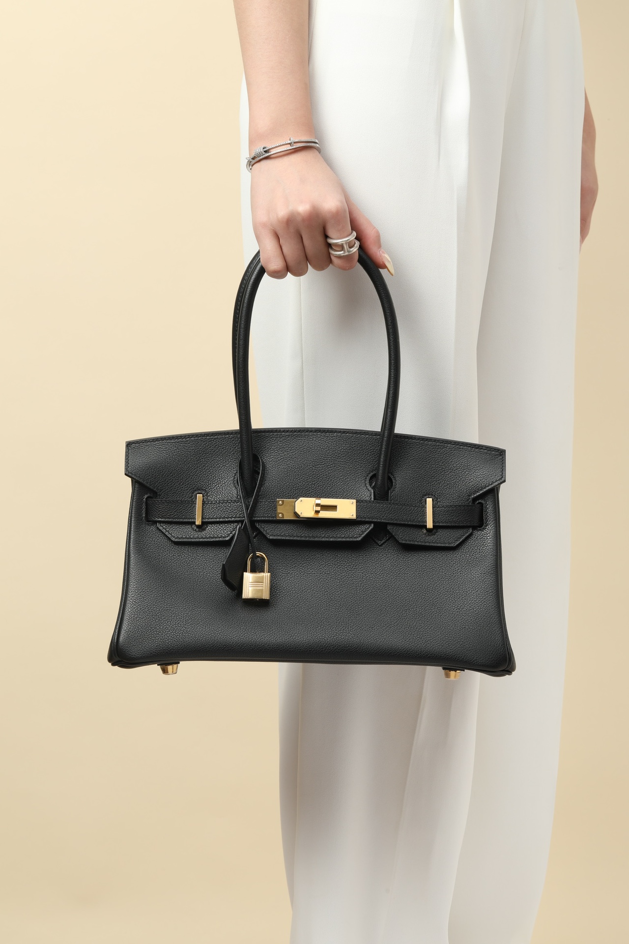 Hermes Brkin shoulder #89 Nolr 29cm Swift