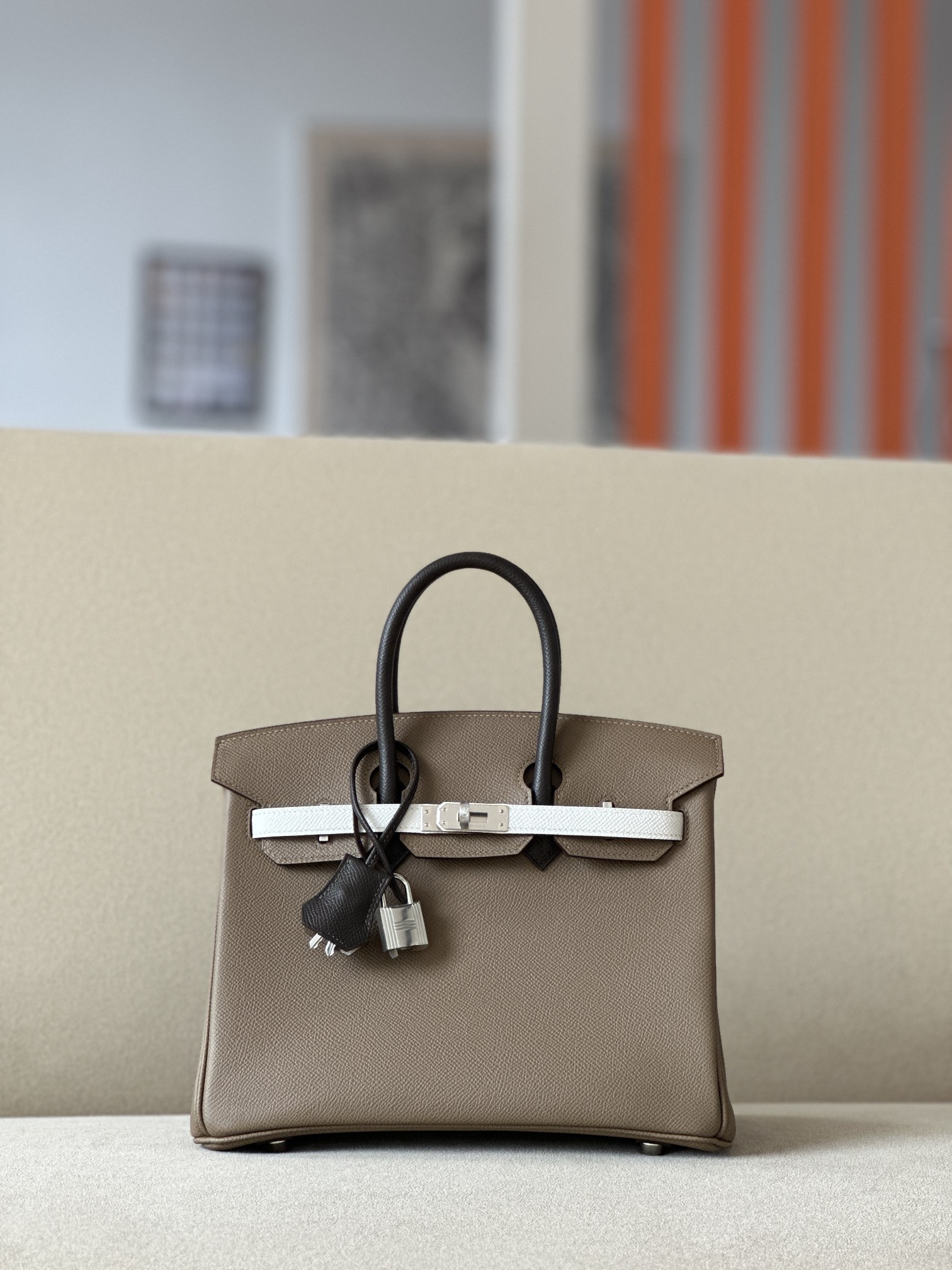 Hermes Birkin  Color blocking 25-35cm Espom