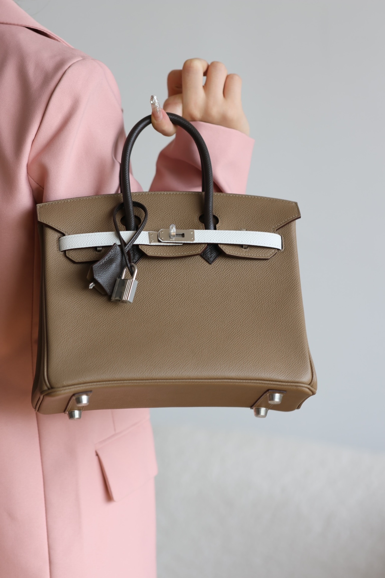 Hermes Birkin  Color blocking 25-35cm Espom