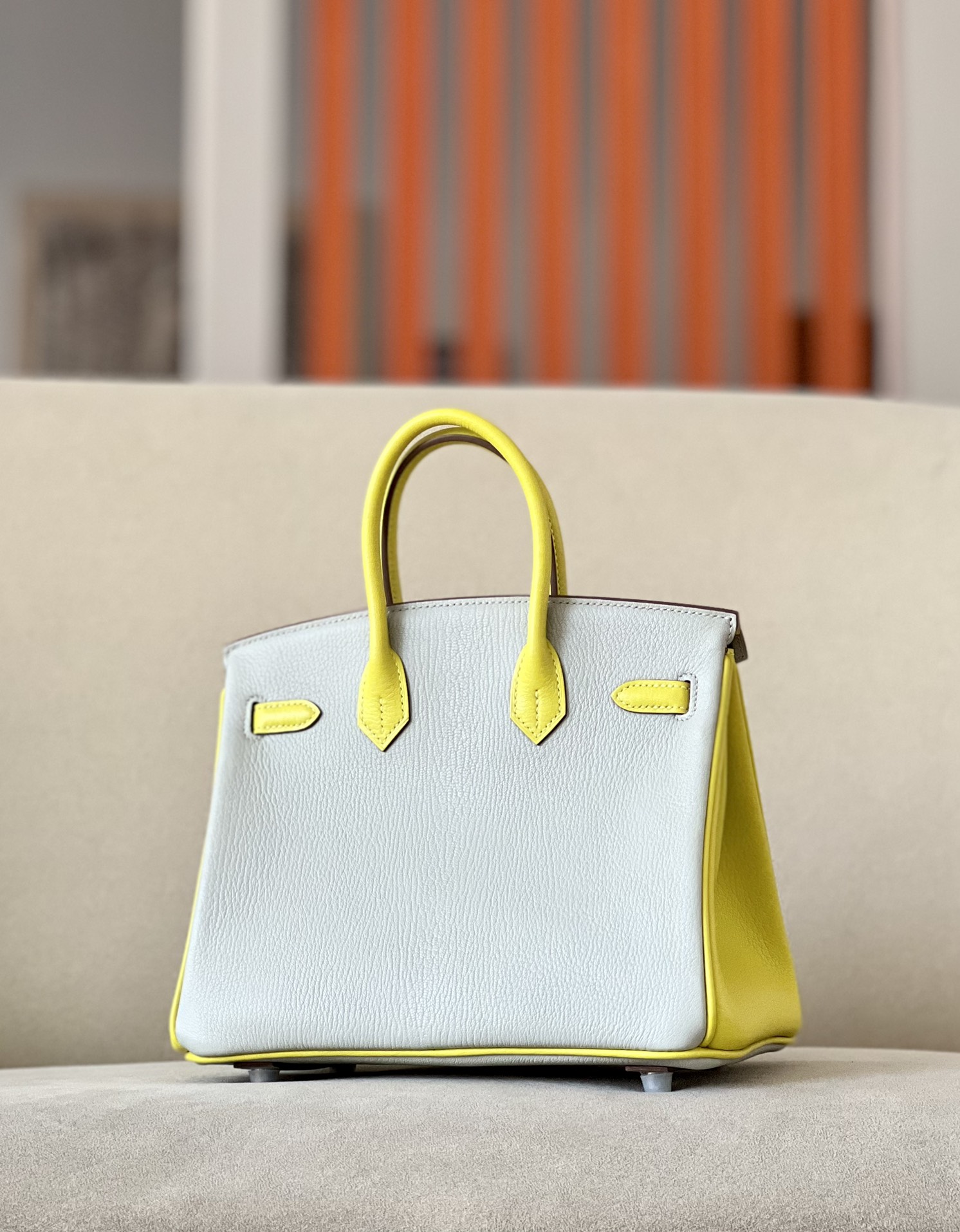 Hermes Birkin Color blocking 25-35cm Goatskin