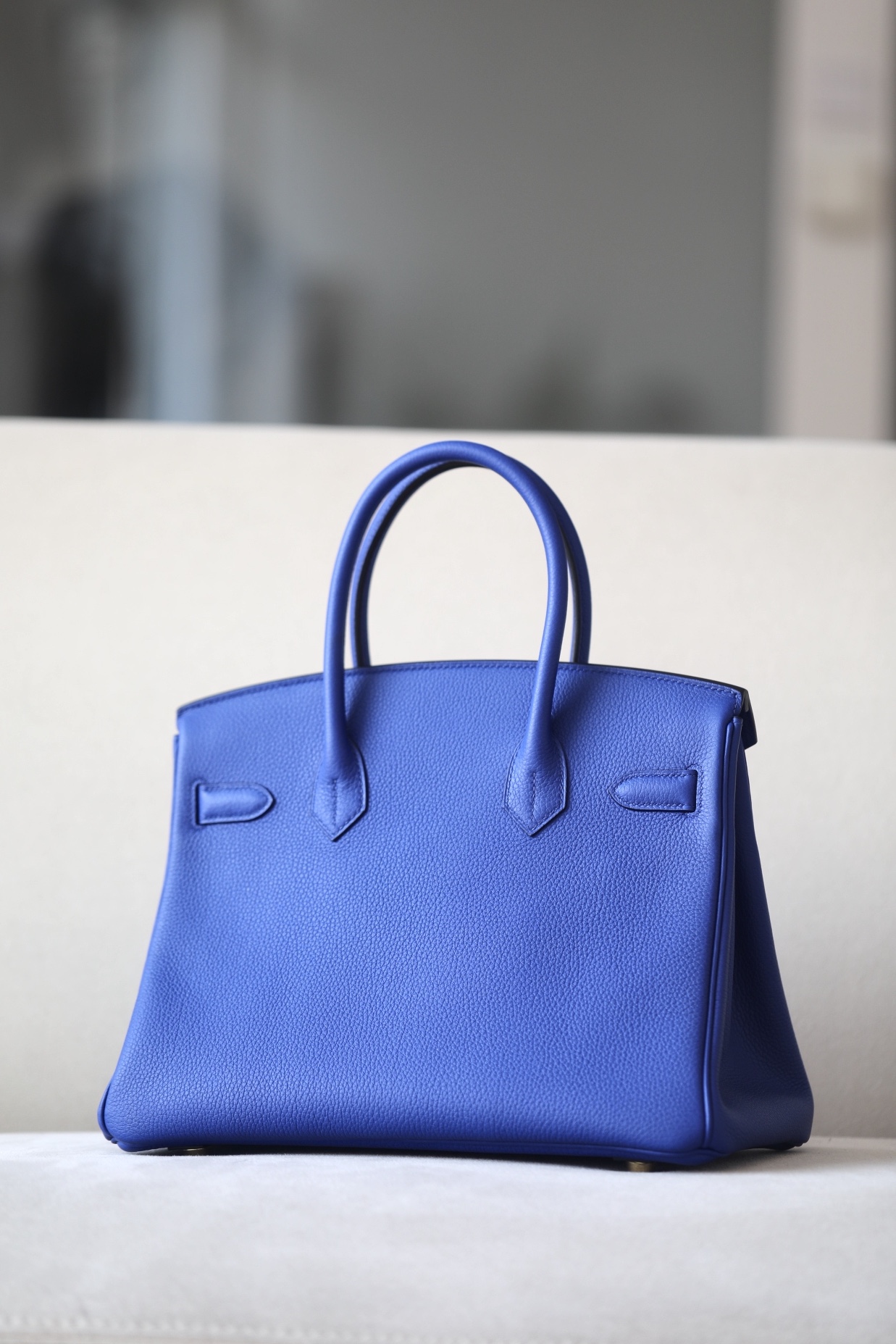 Hermes Birkin #7T Blue Elevtric 25-30 Togo