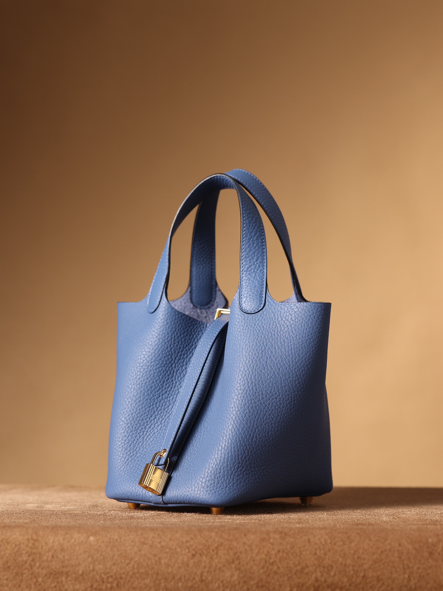 Hermes Picotin #R2 Blue agate 18-22cm TOGO