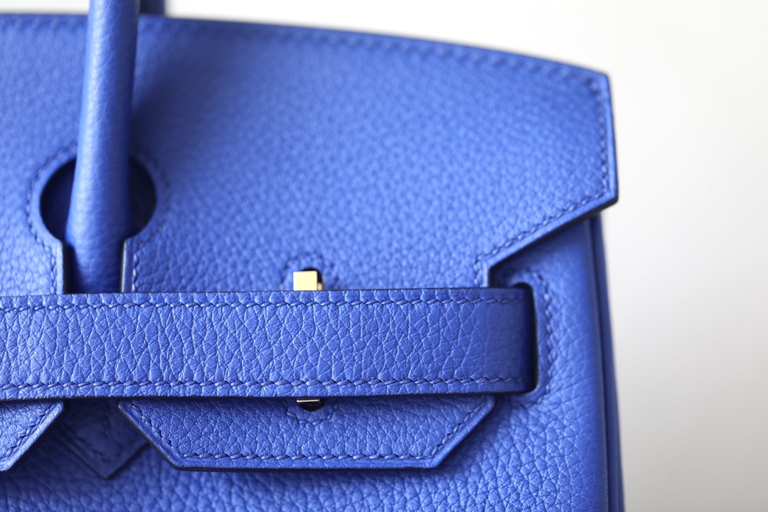 Hermes Birkin #7T Blue Elevtric 25-30 Togo