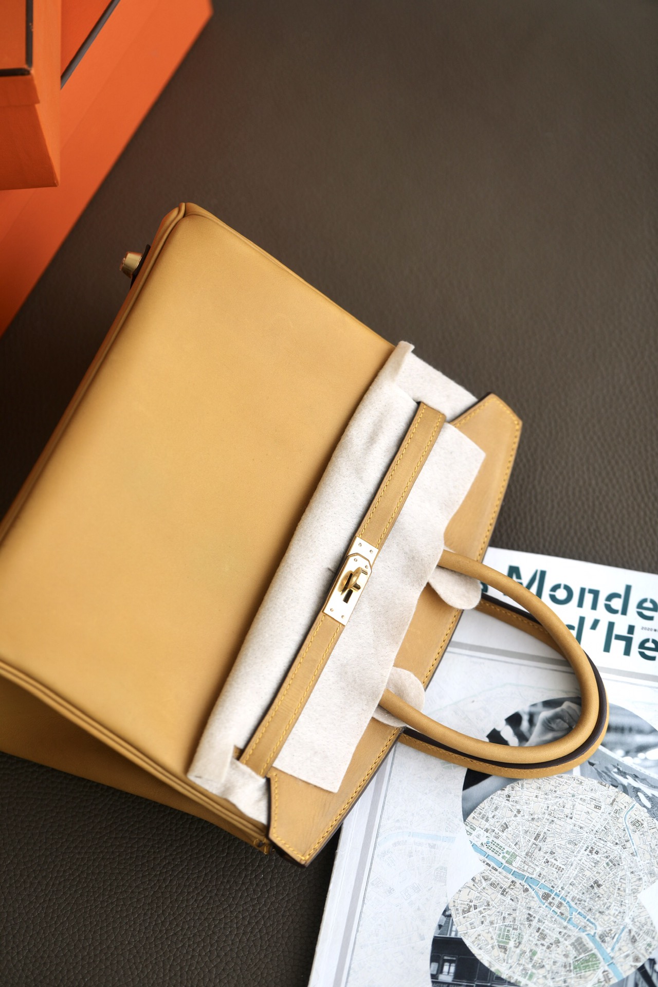 Hermes Birkin #1Z Jaune Poussin 25-30 Barenia Faubourg